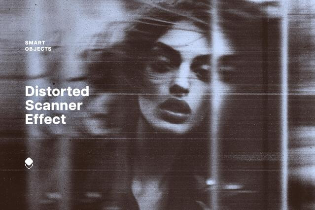 Distorted Scanner Photo Effect