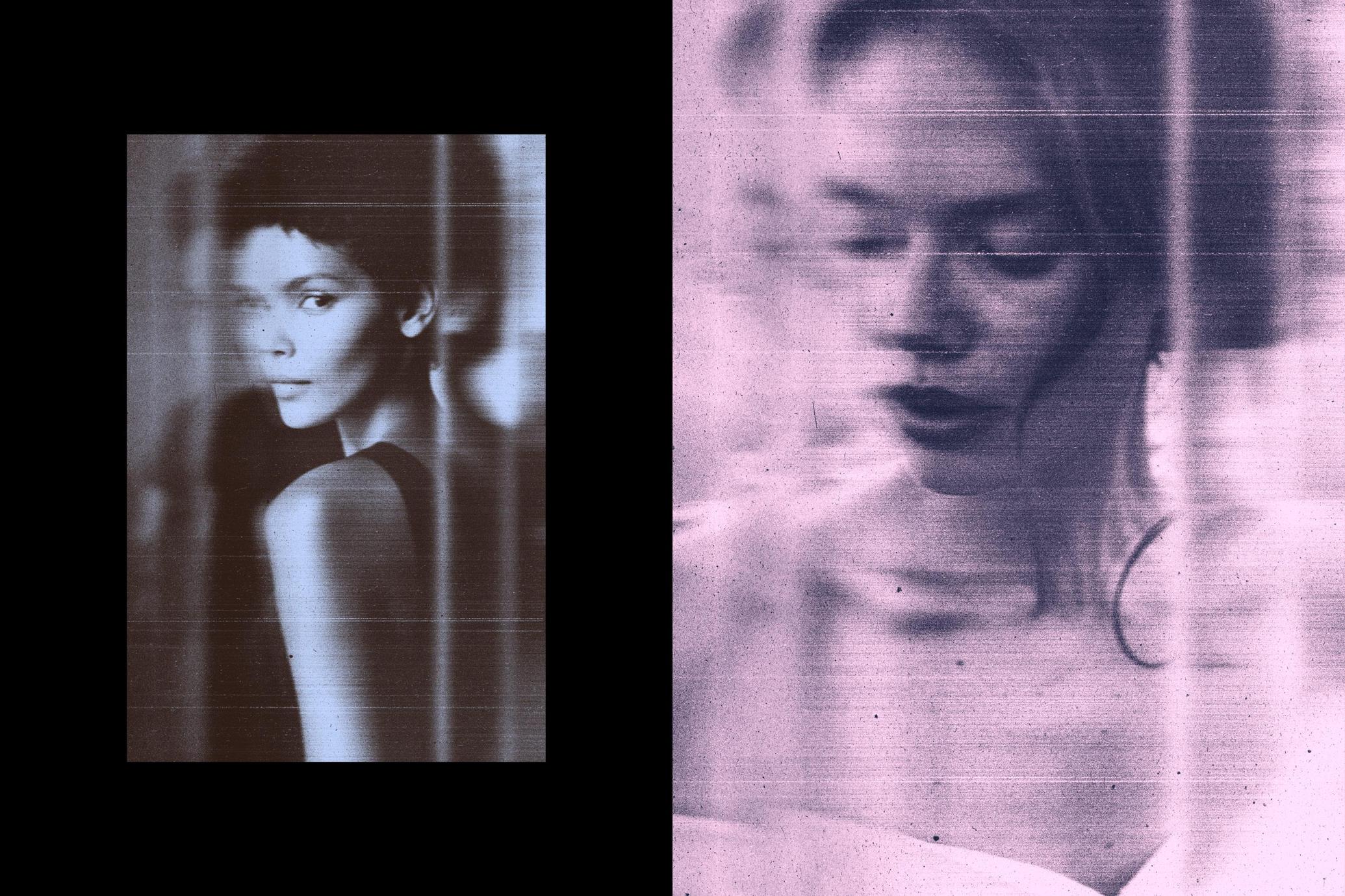 Distorted Scanner Photo Effect