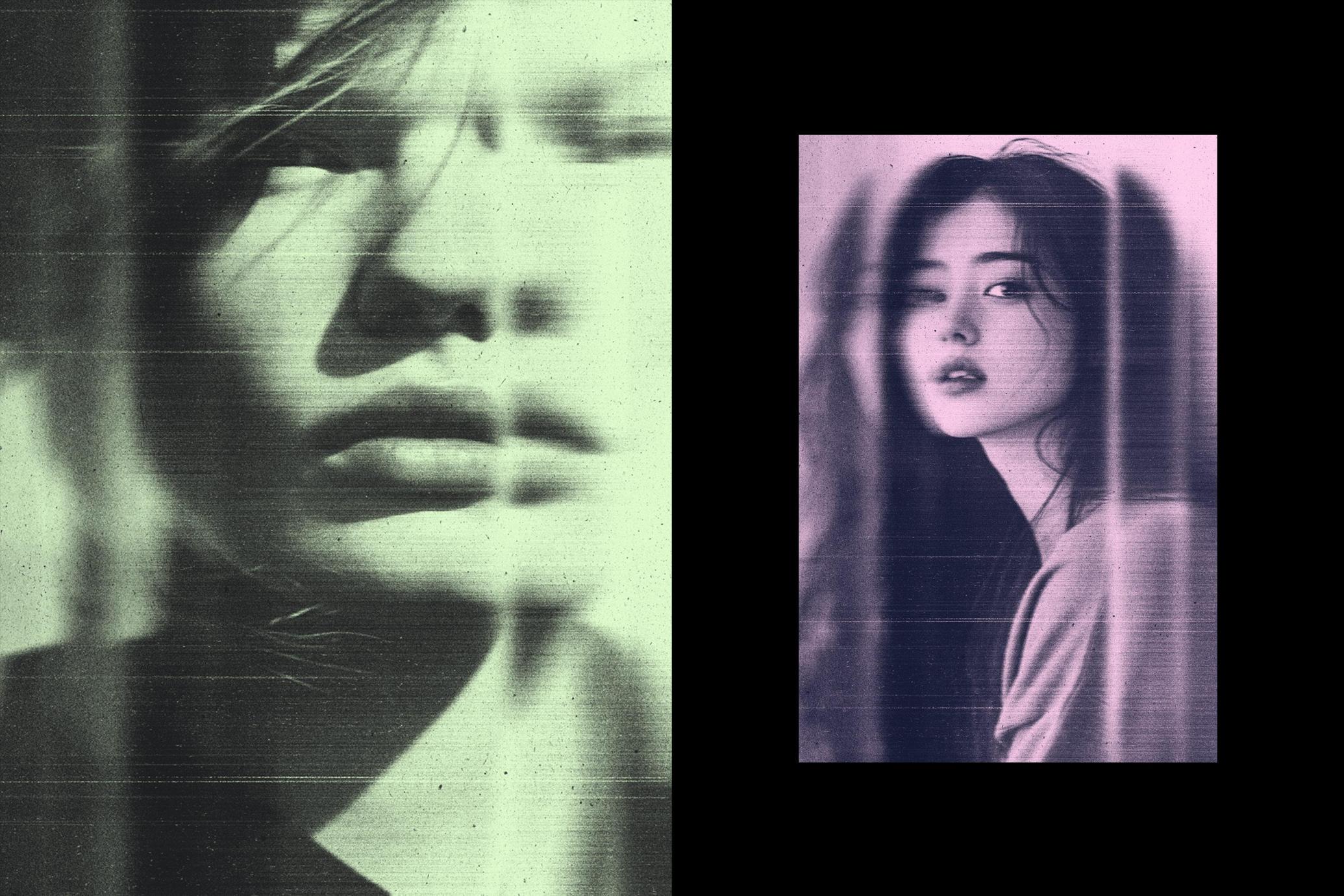 Distorted Scanner Photo Effect