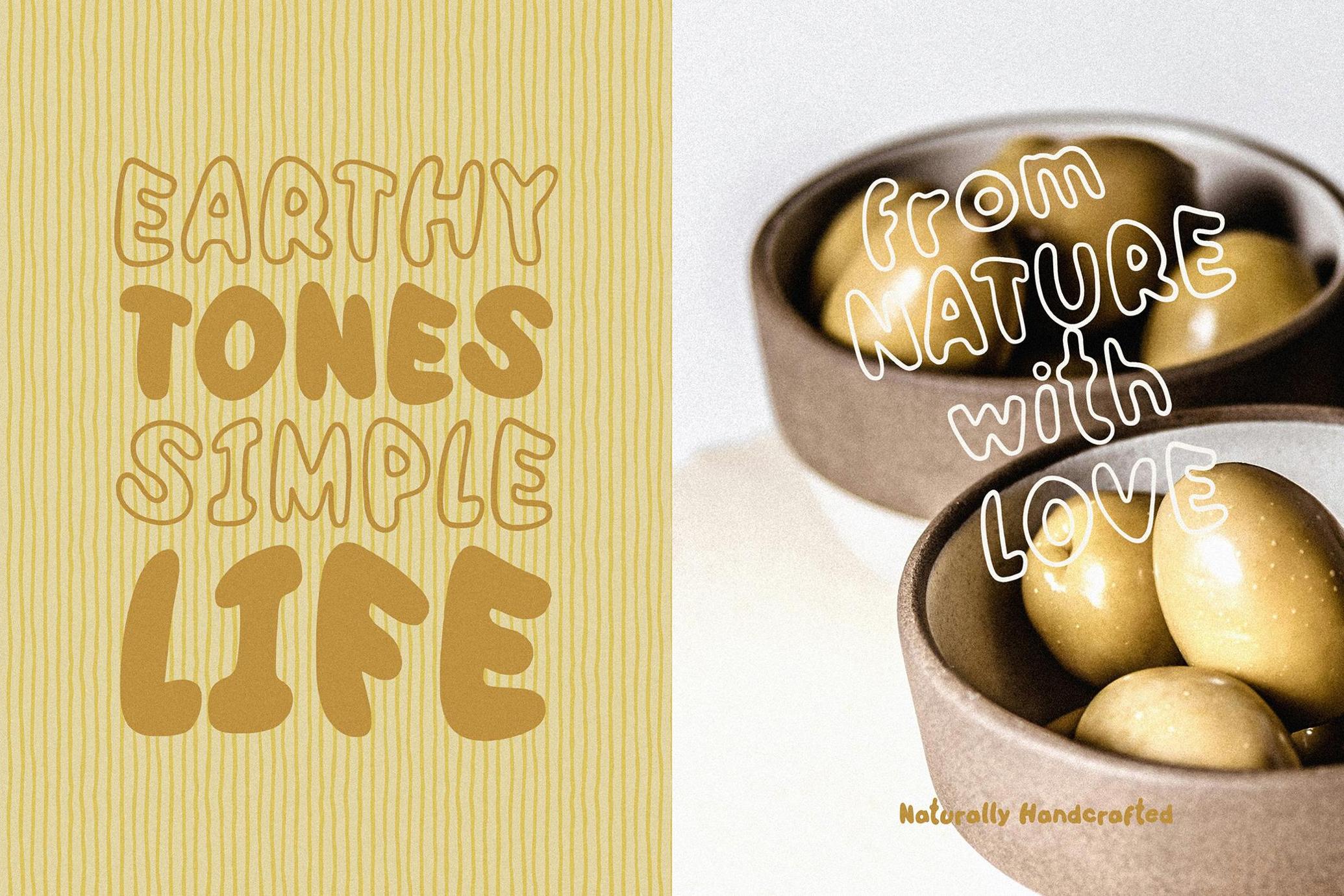 Olivas: Tasty Handmade Font Duo