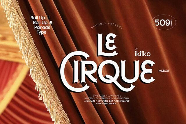 Le Cirque - Circus Font