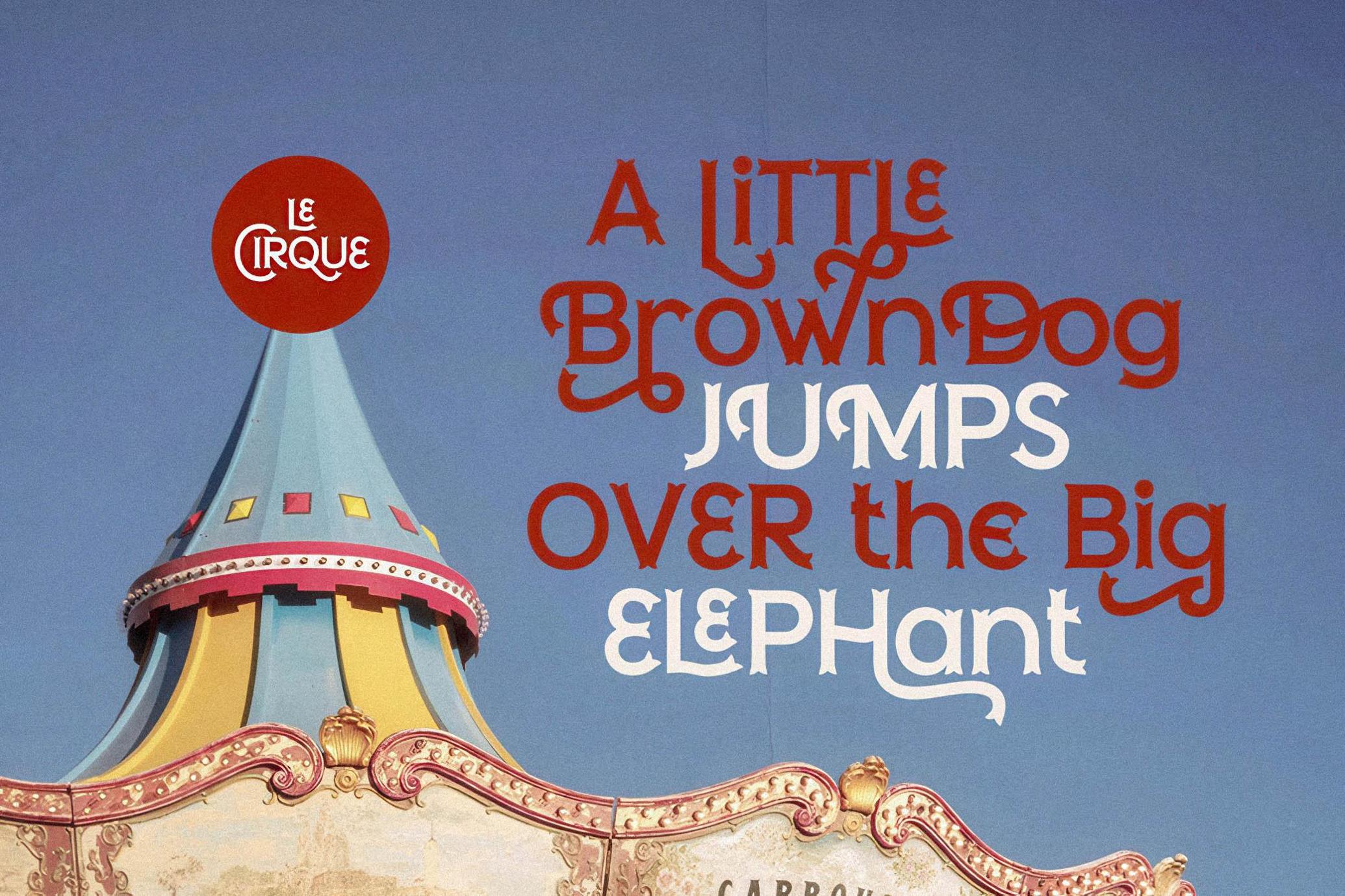 Le Cirque - Circus Font