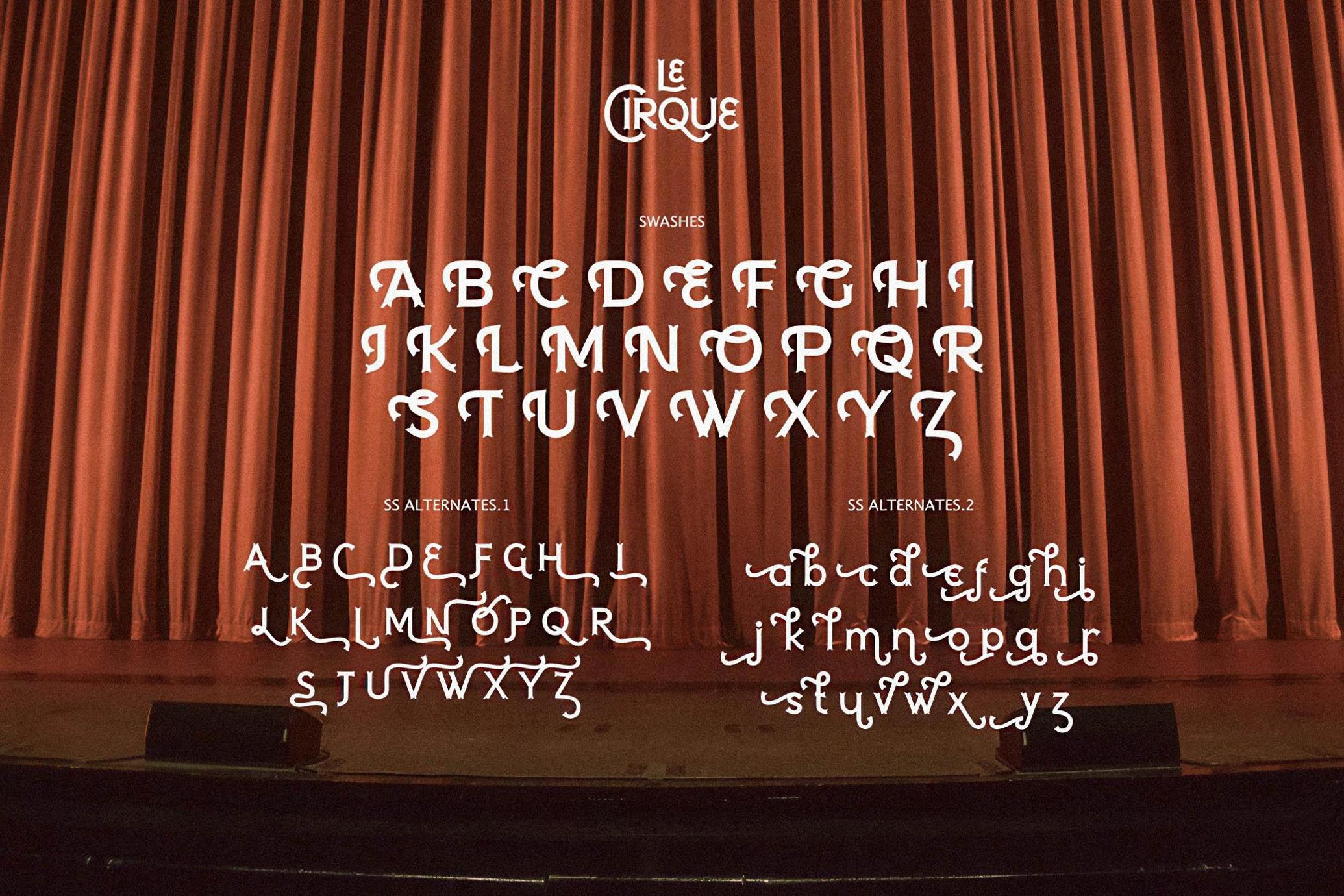 Le Cirque - Circus Font