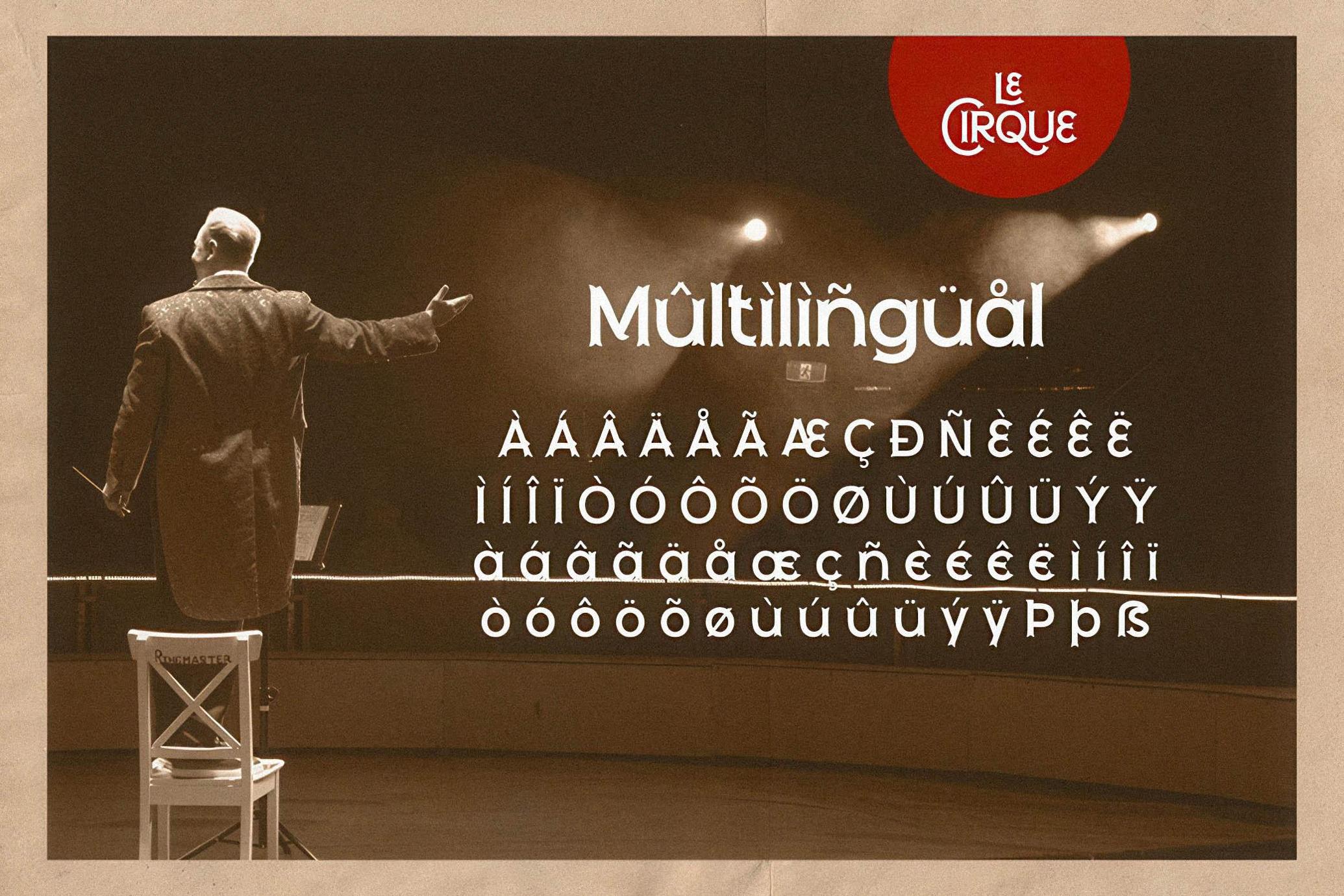Le Cirque - Circus Font