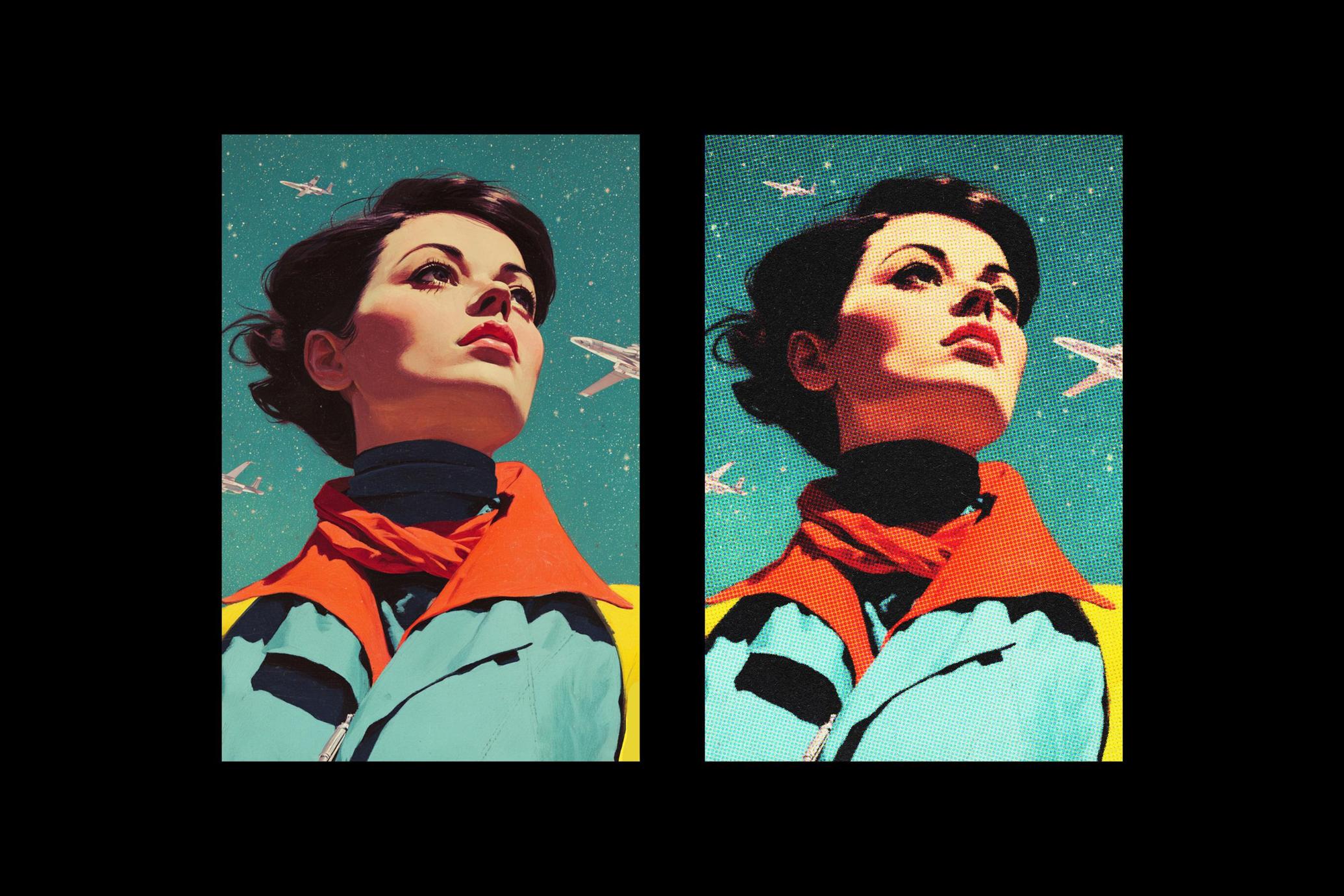Retro Print Poster Effect