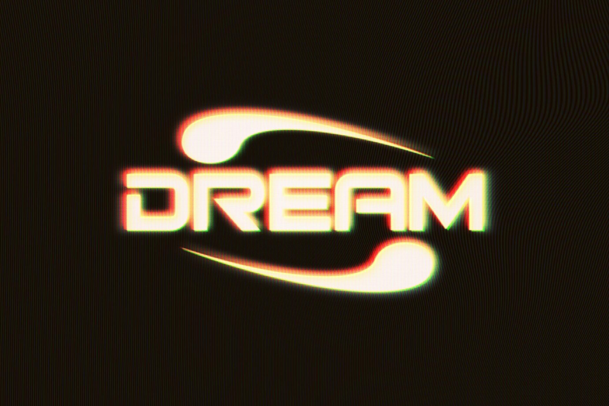 VHS Glowing Tape Text Effect