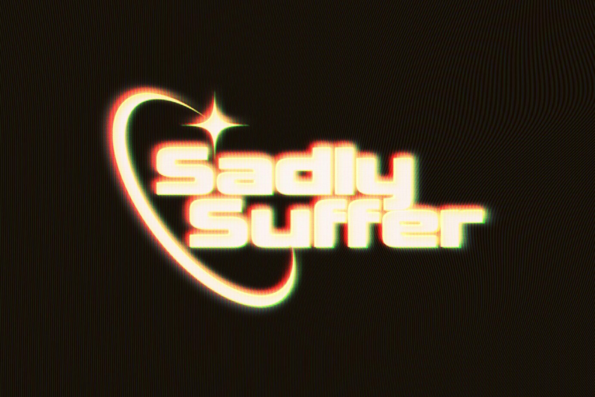 VHS Glowing Tape Text Effect