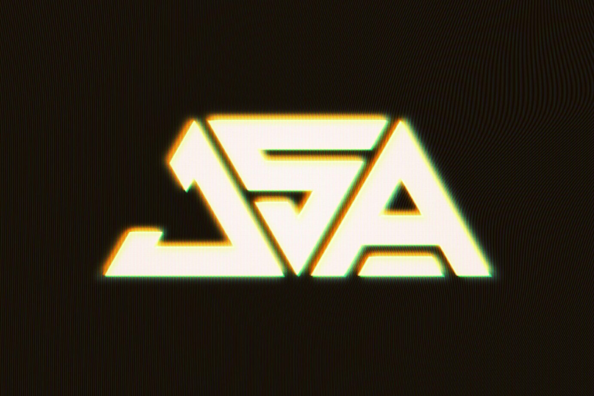 VHS Glowing Tape Text Effect