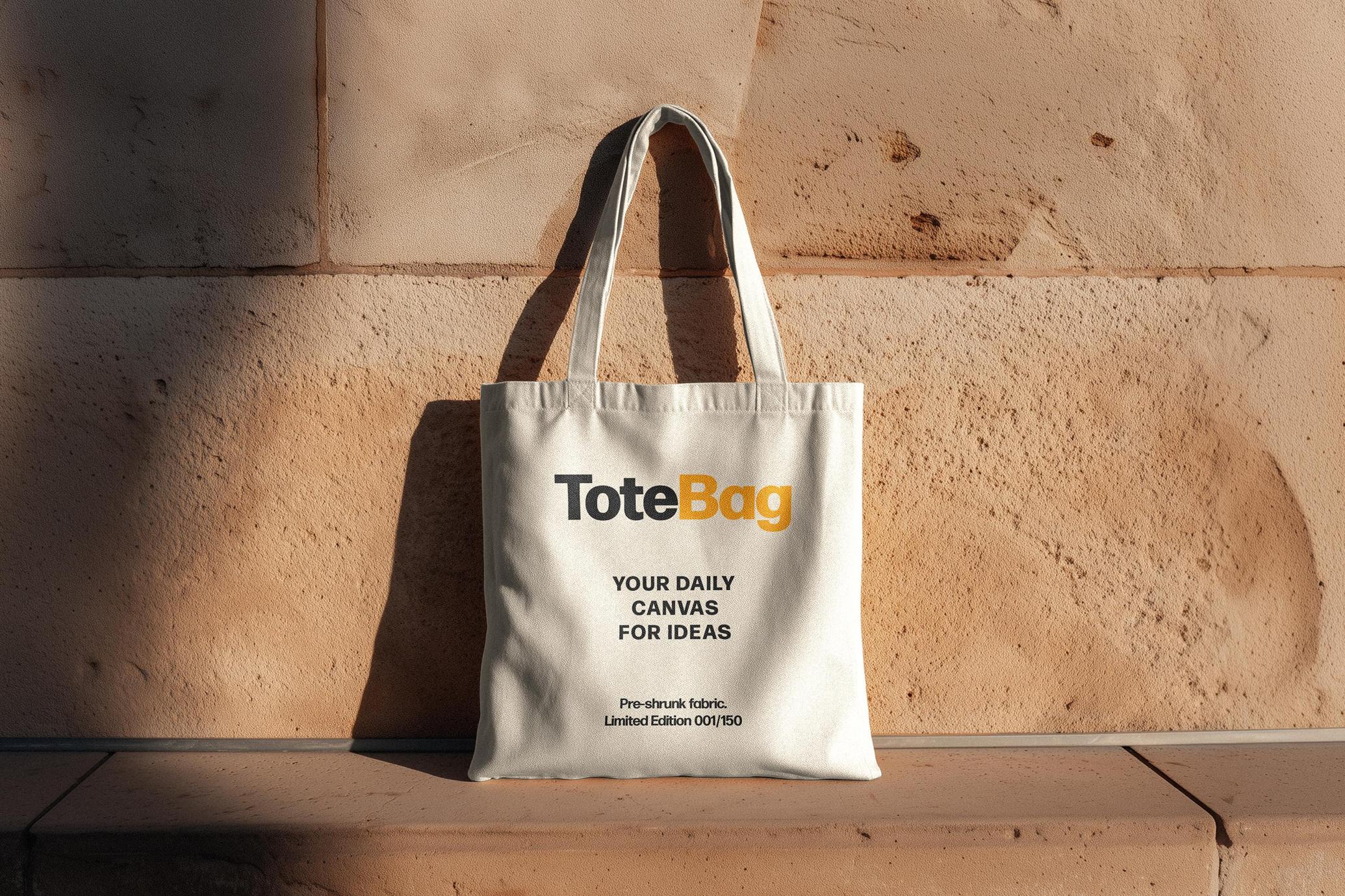 Square Tote Bag Mockup