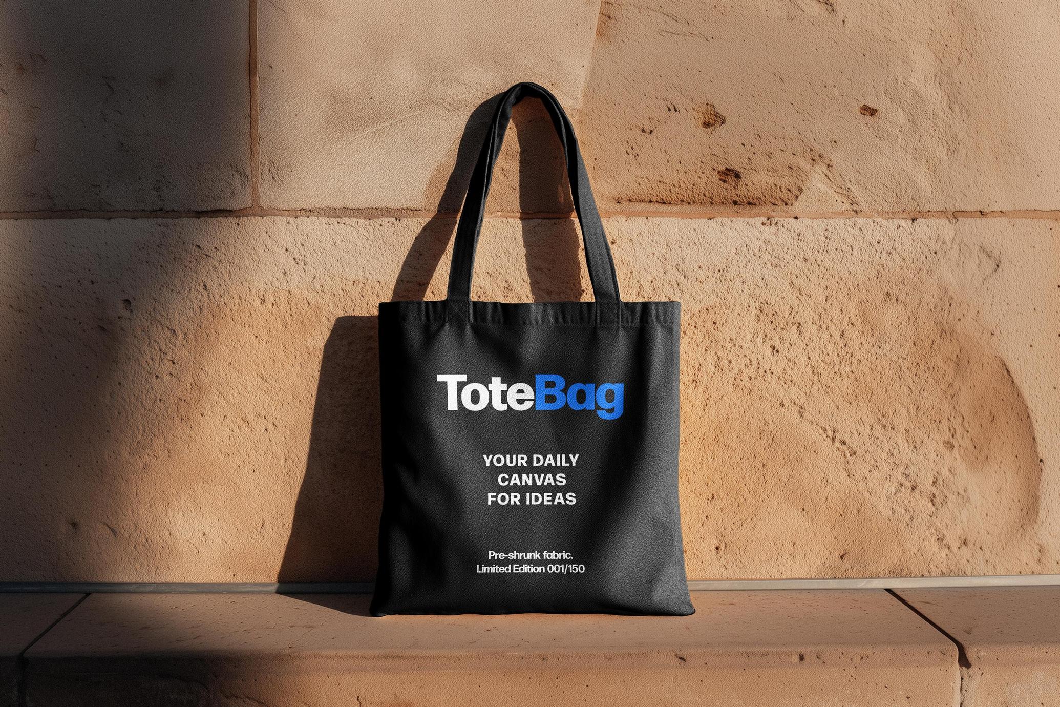 Square Tote Bag Mockup