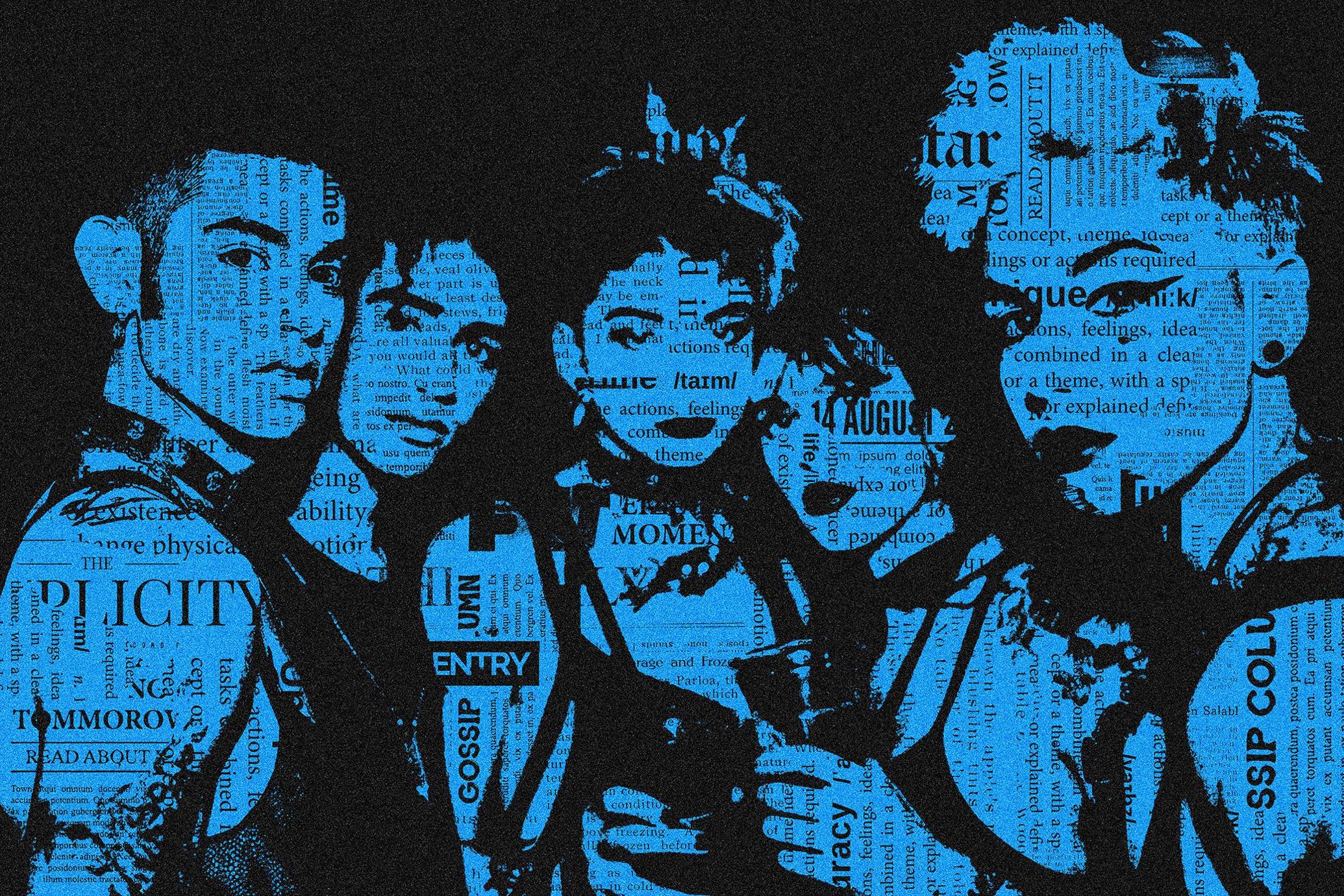 Newspaper Collage Photo Effect