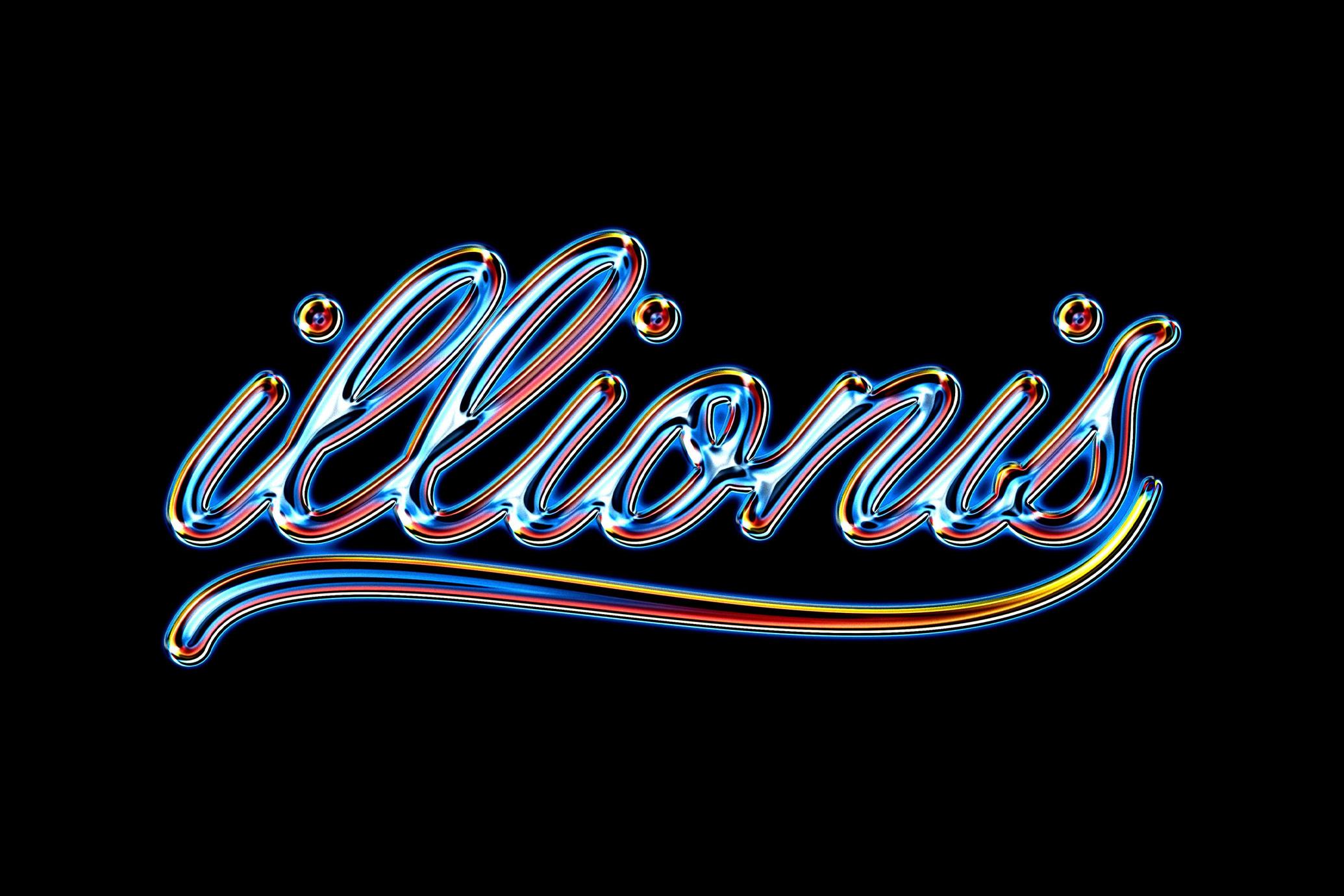 Luminous Chrome Text & Logo Effect