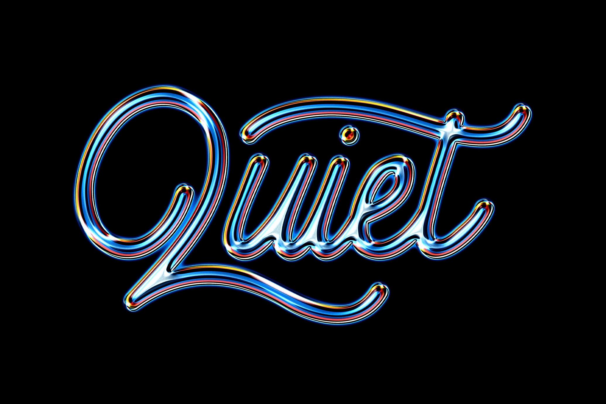 Luminous Chrome Text & Logo Effect