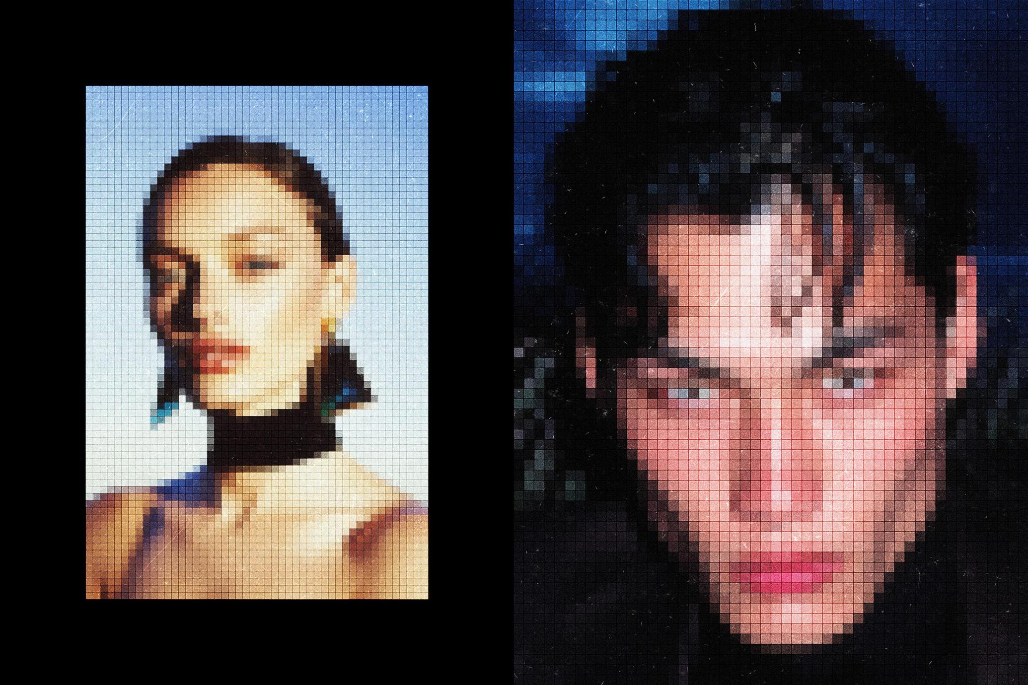 Mosaic Screen Photo Effect