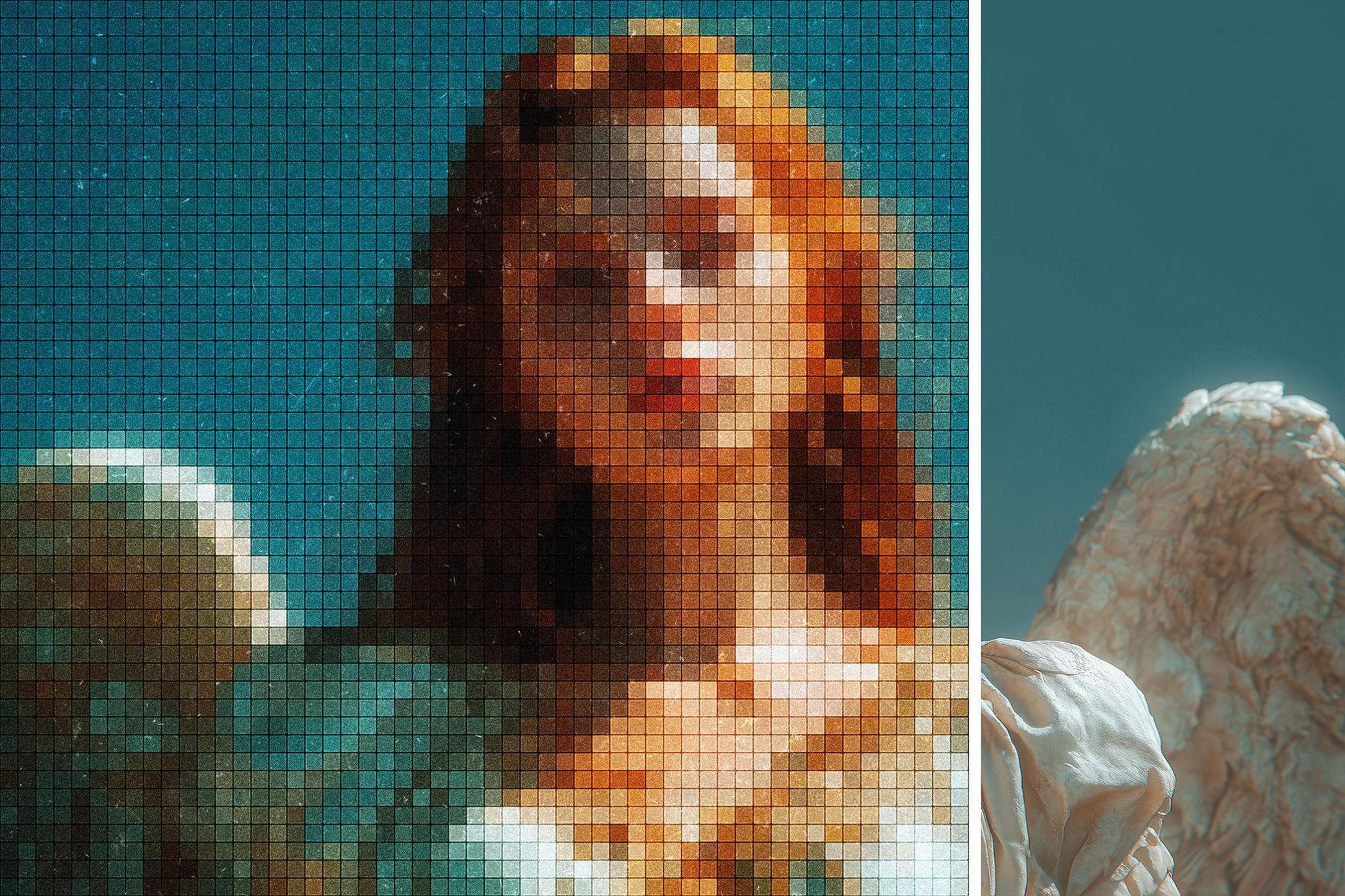Mosaic Screen Photo Effect