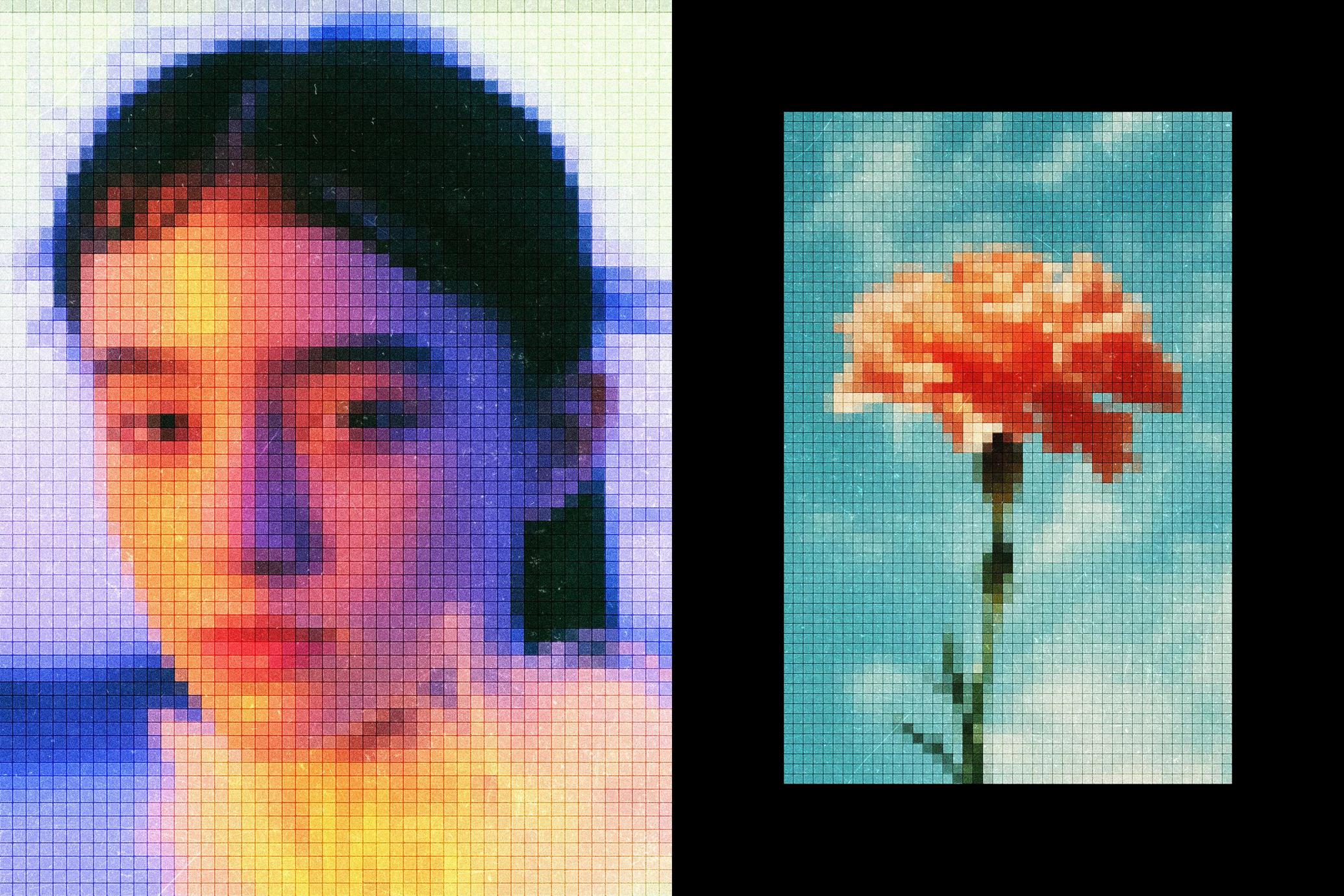Mosaic Screen Photo Effect