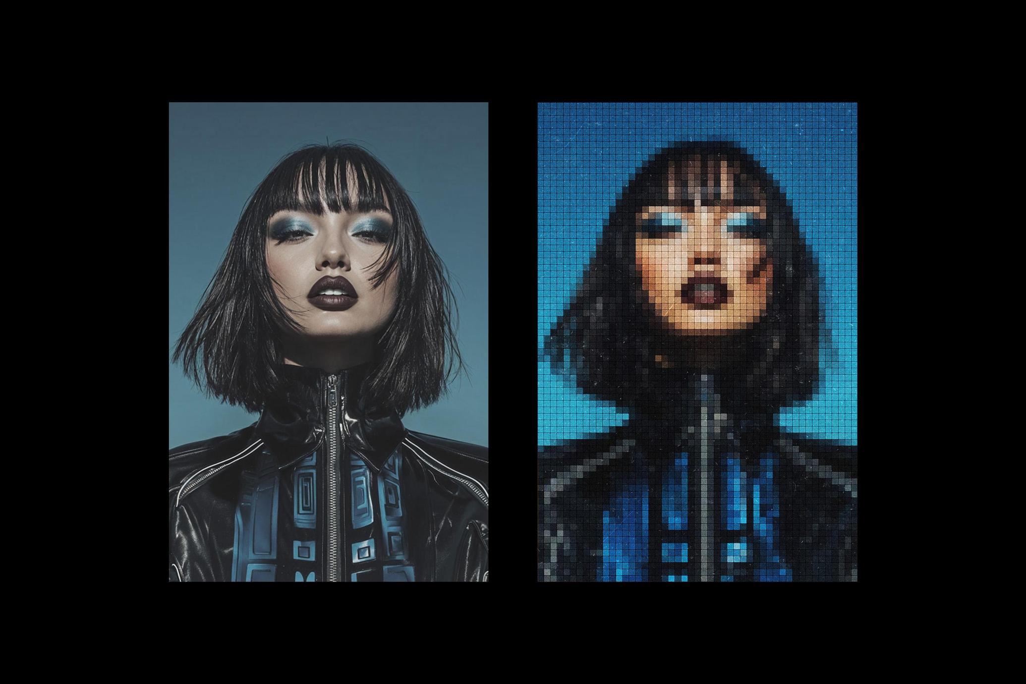 Mosaic Screen Photo Effect