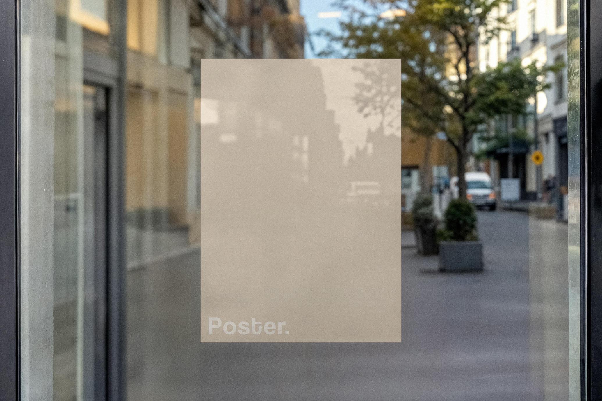 Window Poster Mockup