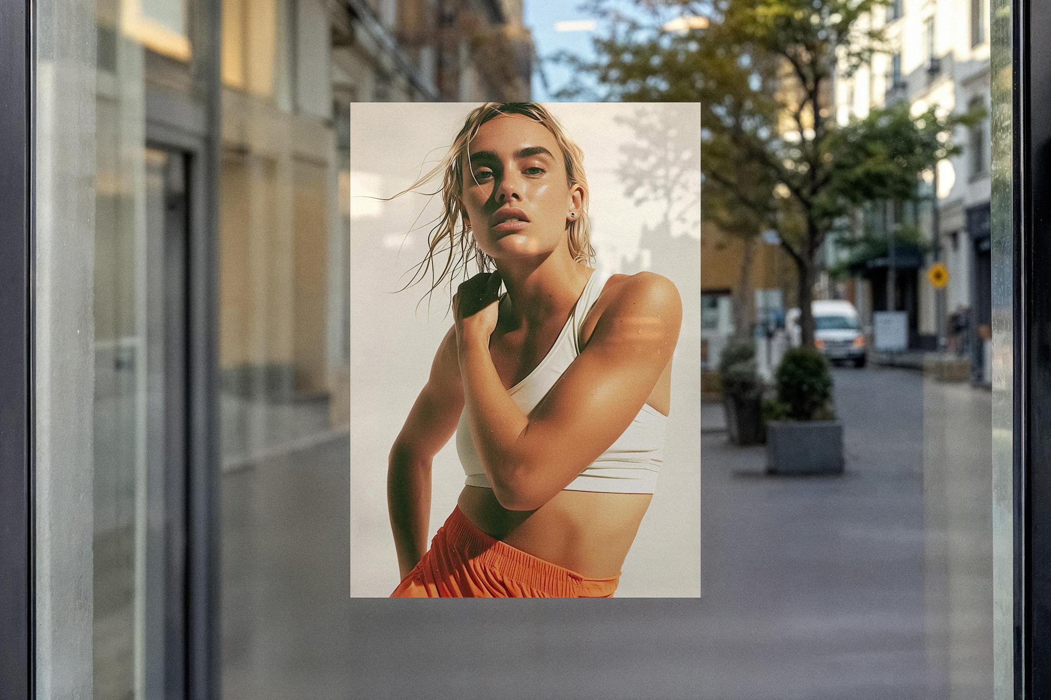 Window Poster Mockup