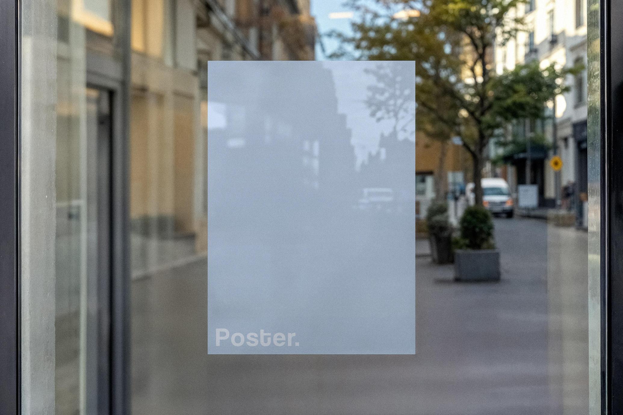 Window Poster Mockup