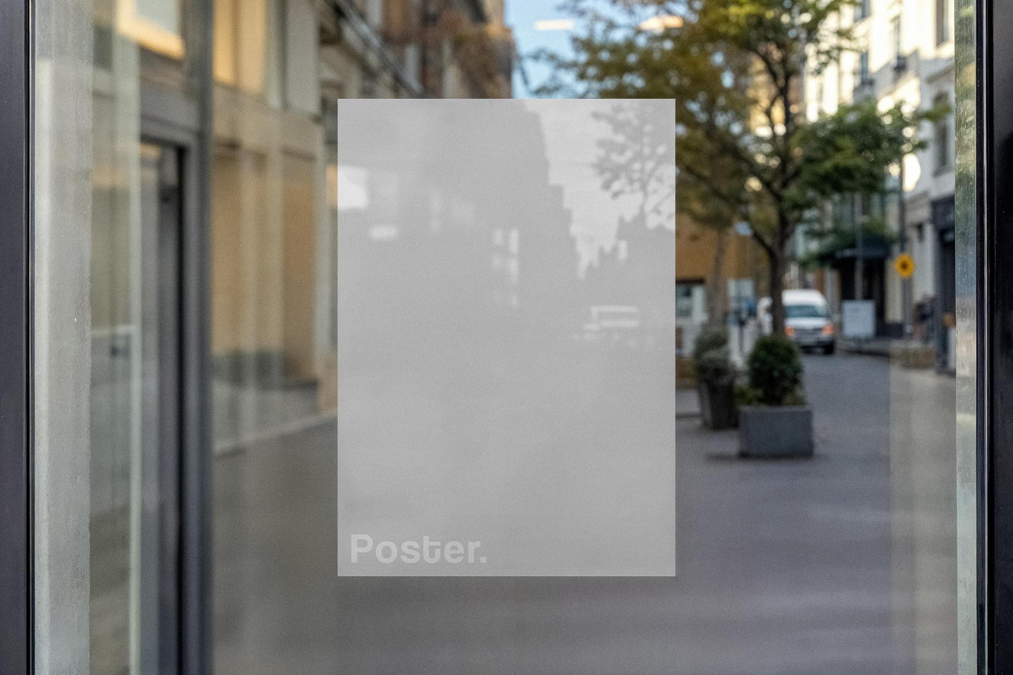 Window Poster Mockup