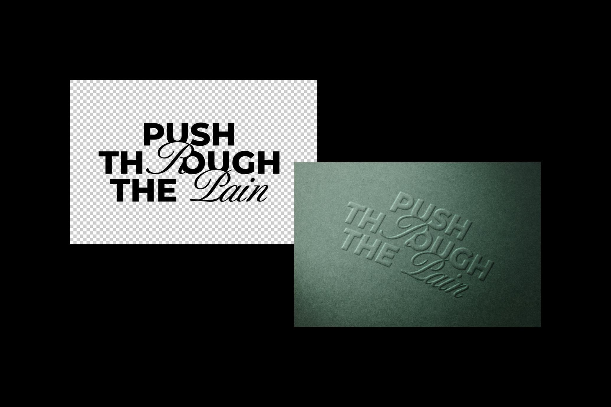Paper Emboss Logo Mockup