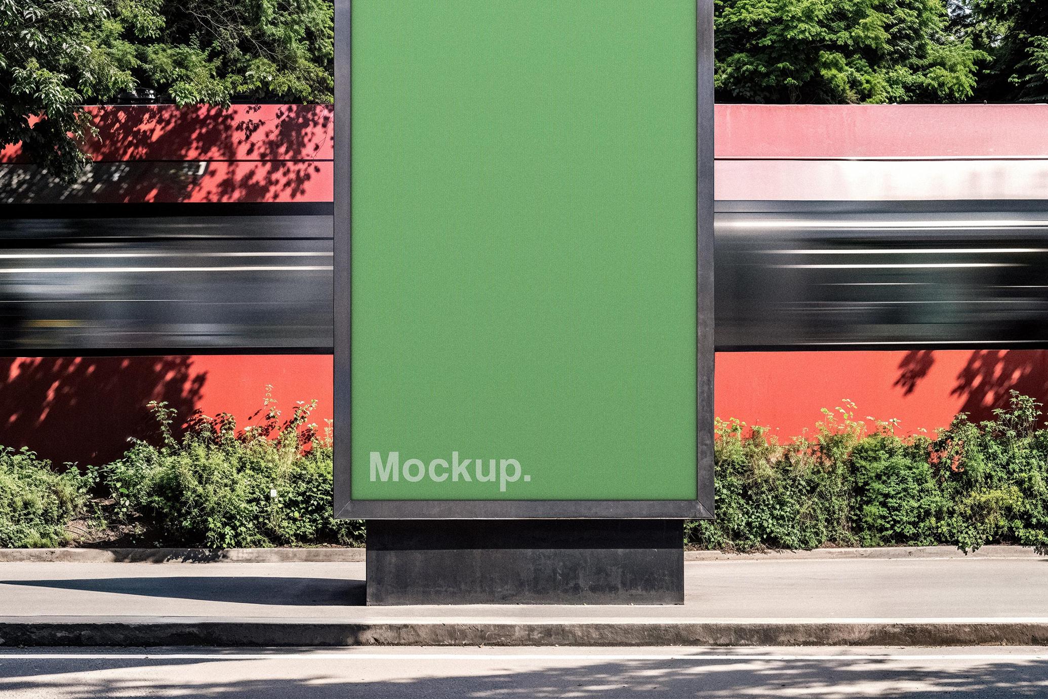 Train Station Vertical Screen Mockup