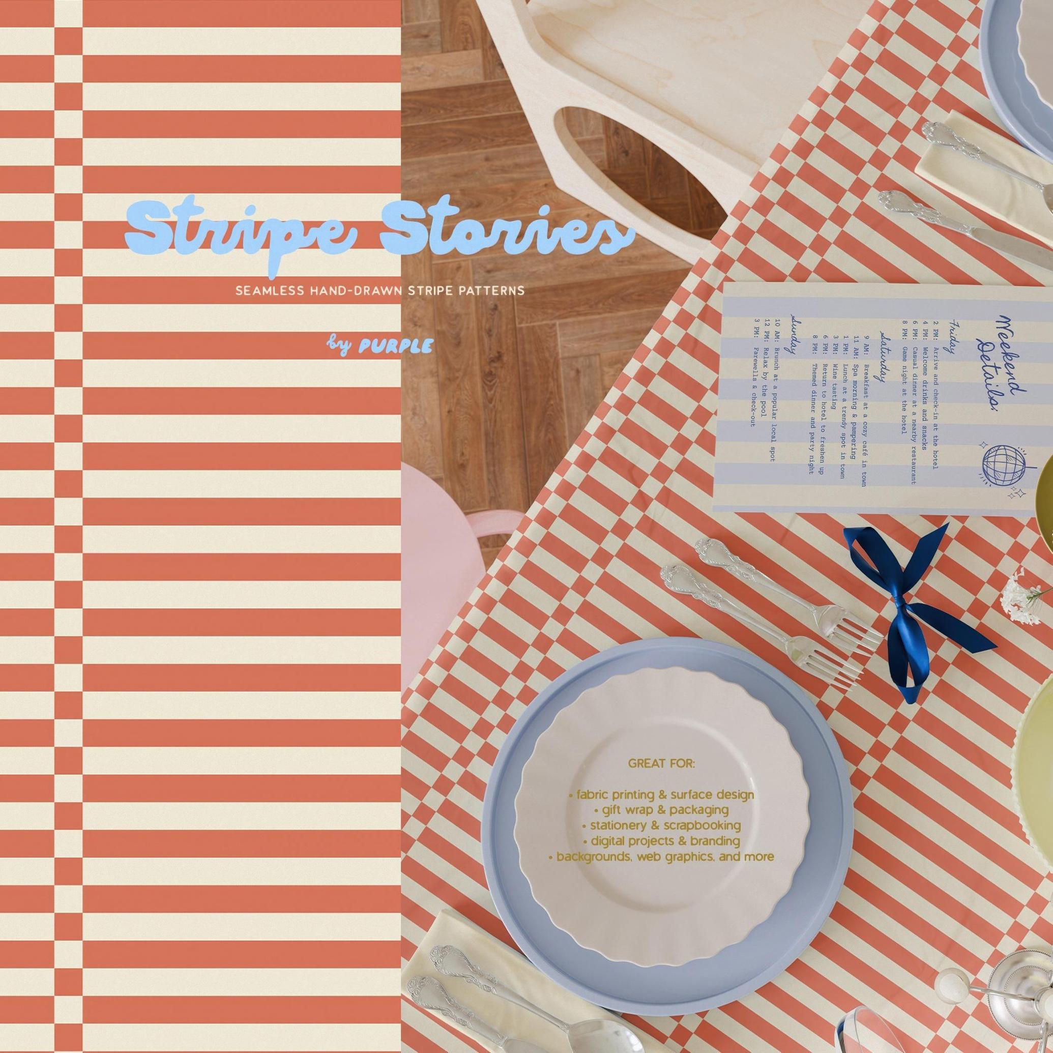 Stripe Stories: Seamless Patterns