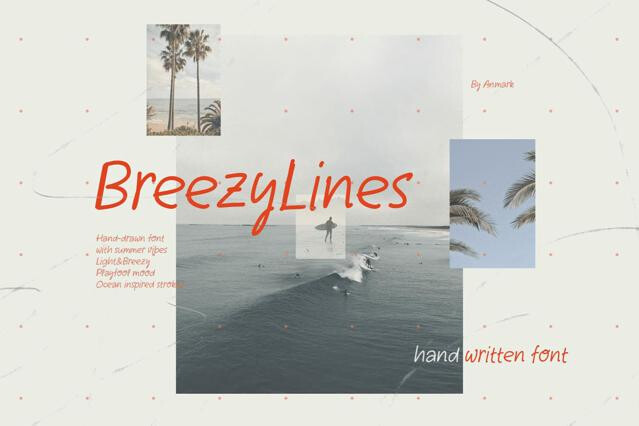Breezy Lines — Handwritten Font