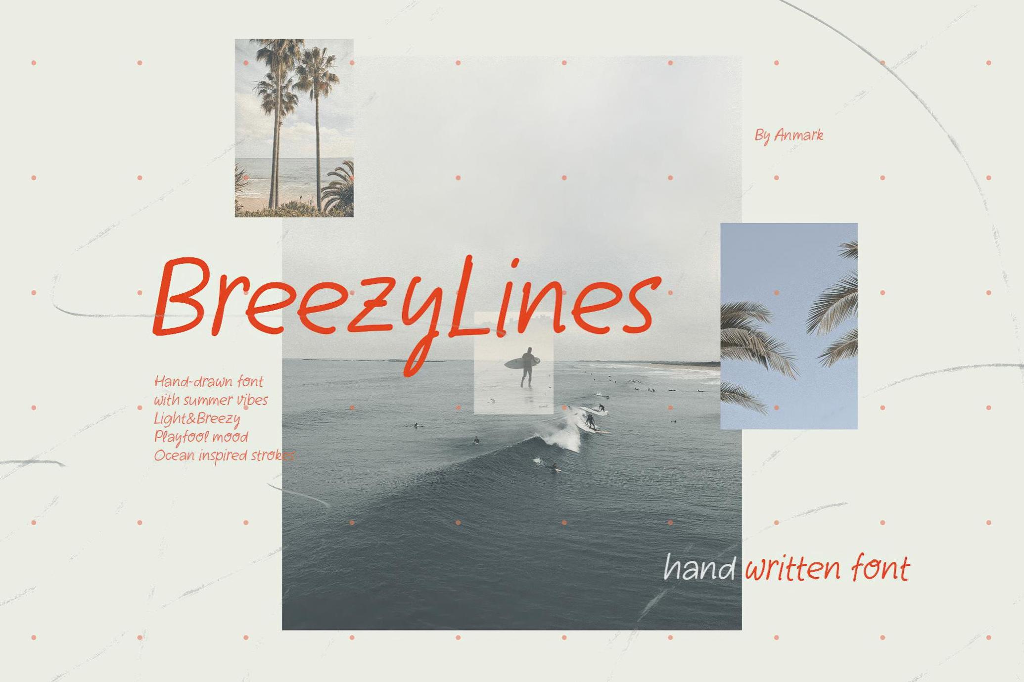 Breezy Lines — Handwritten Font