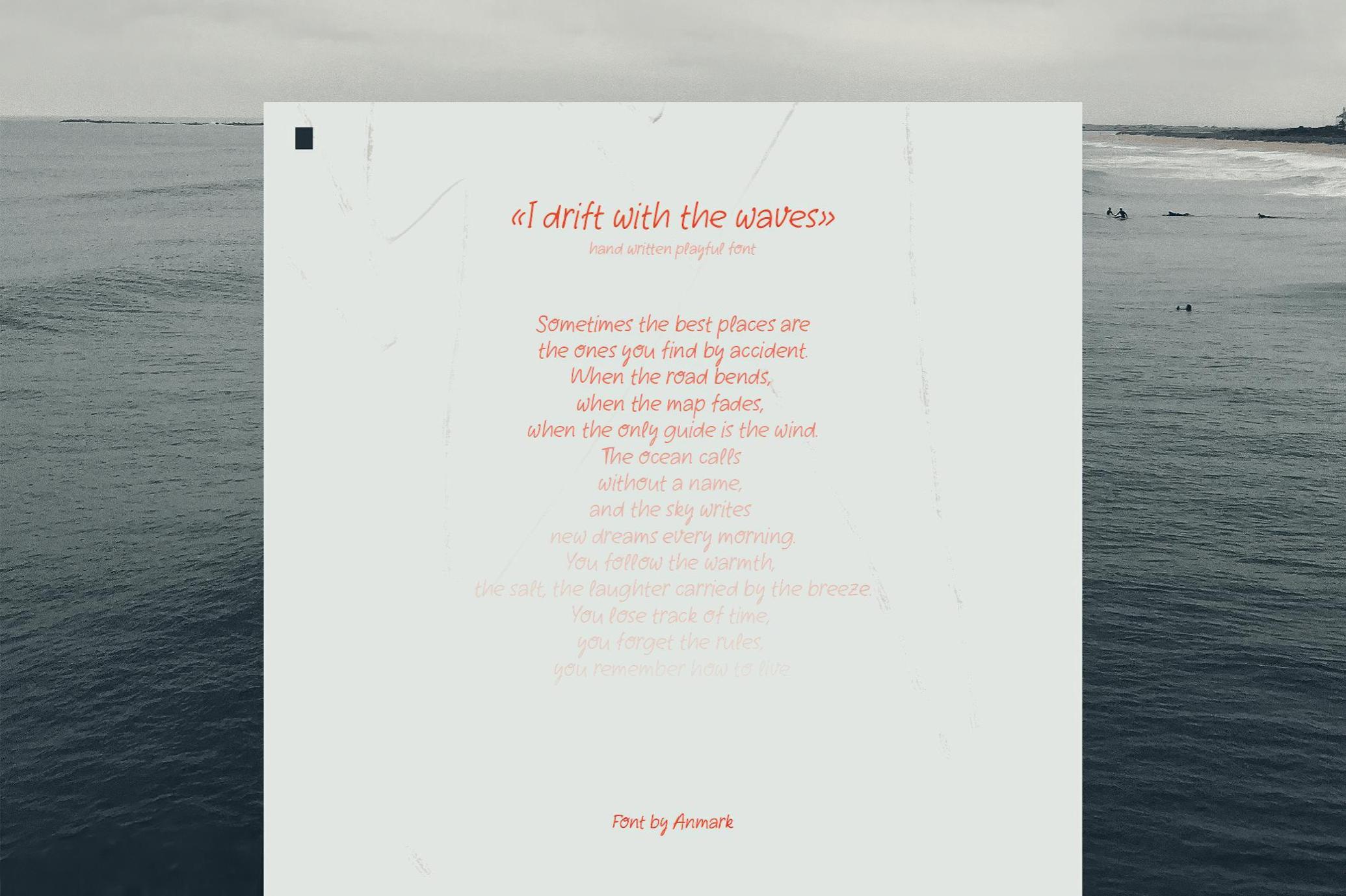 Breezy Lines — Handwritten Font
