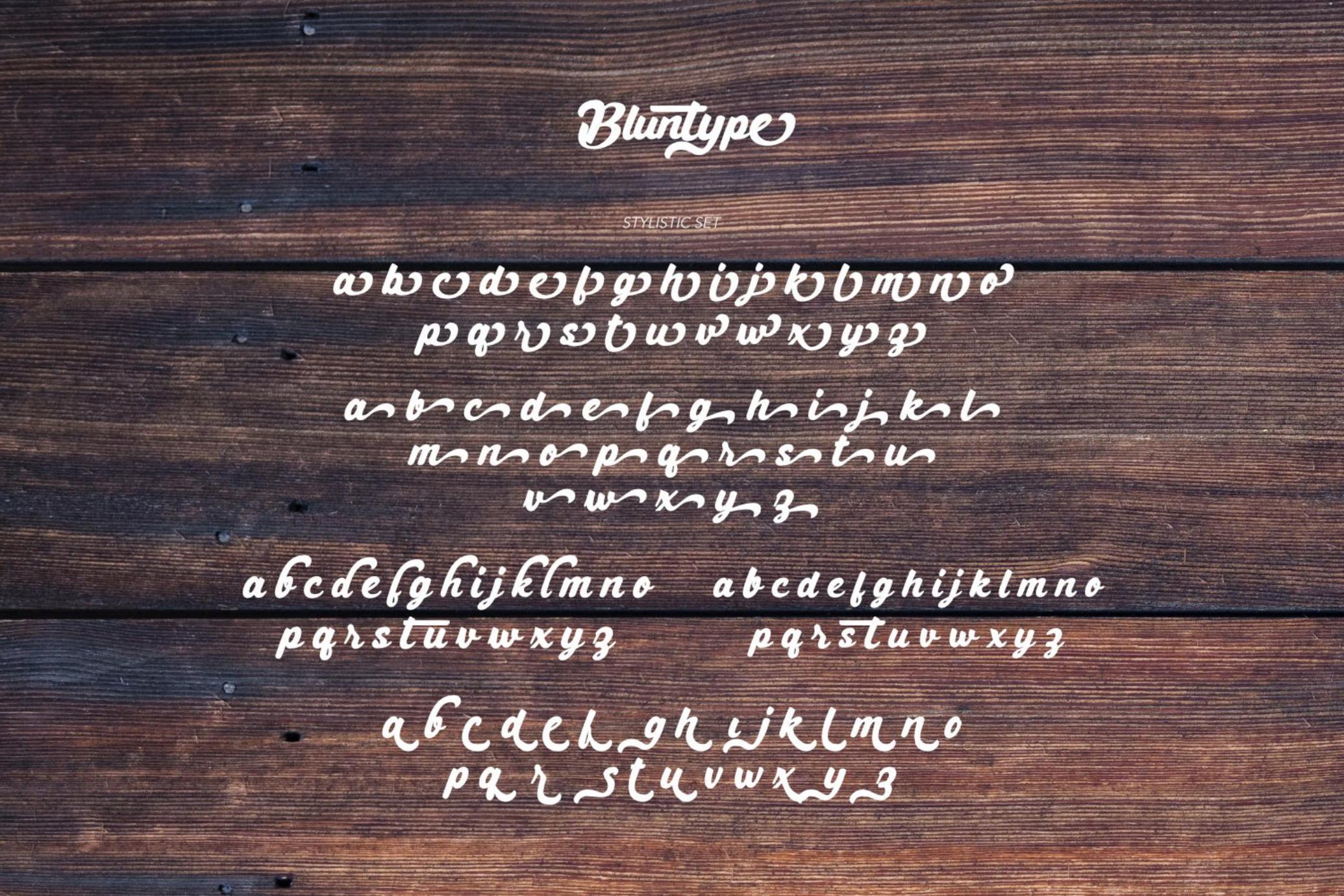 Bluntype - Barbershop Font