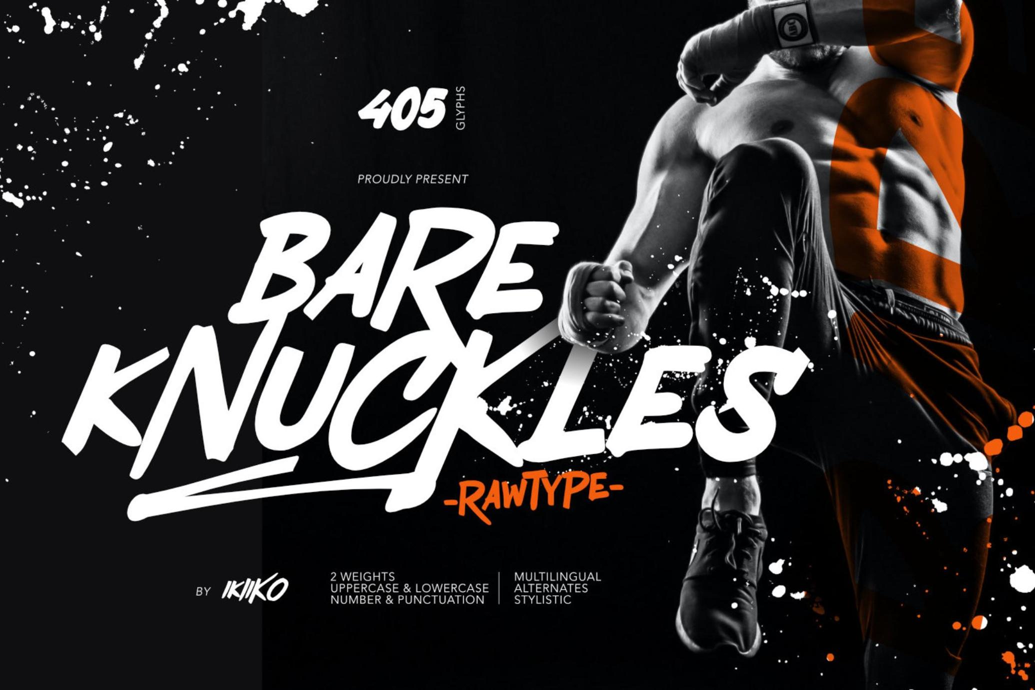 Bare Knuckles - Raw Font