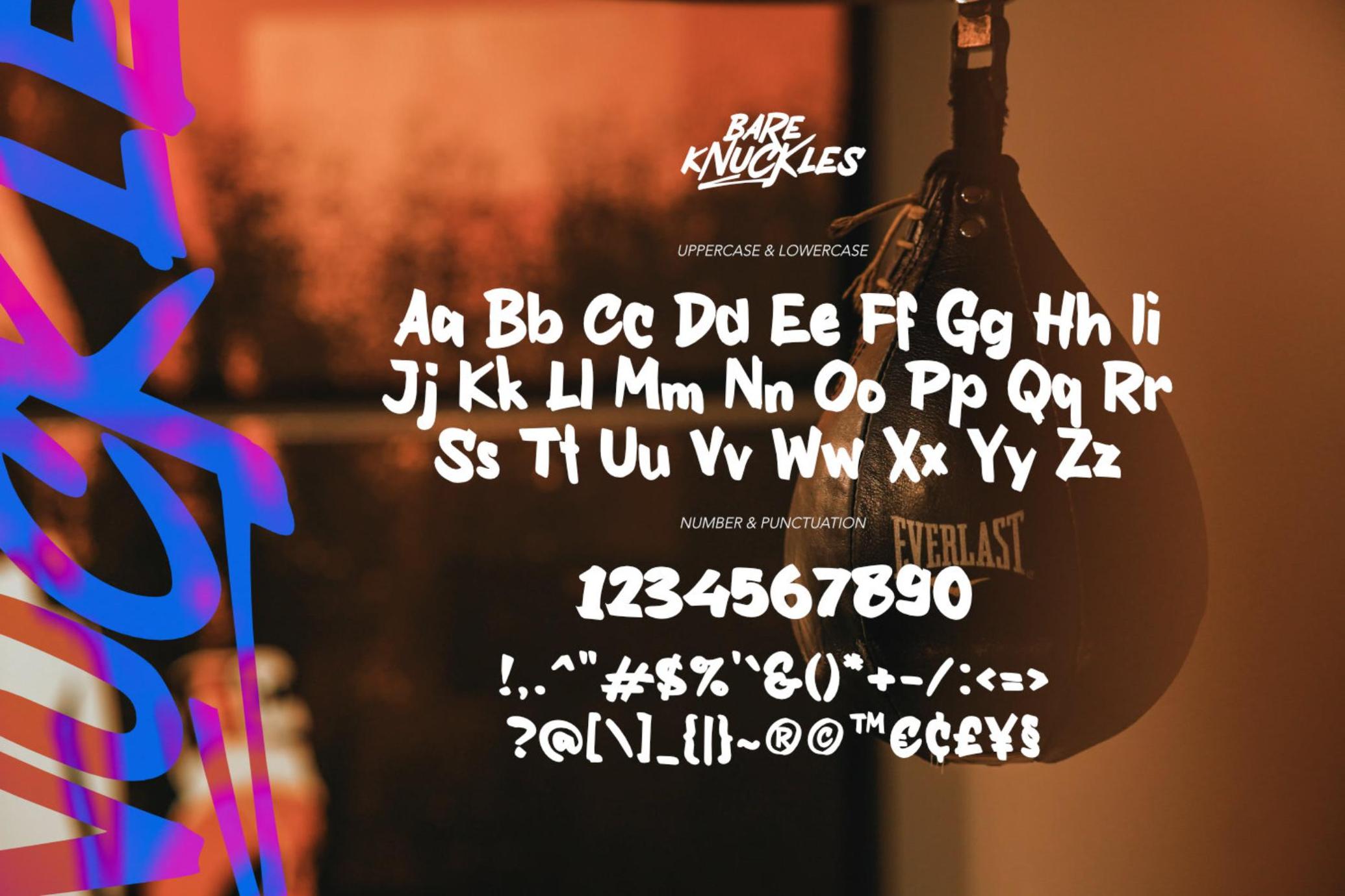 Bare Knuckles - Raw Font