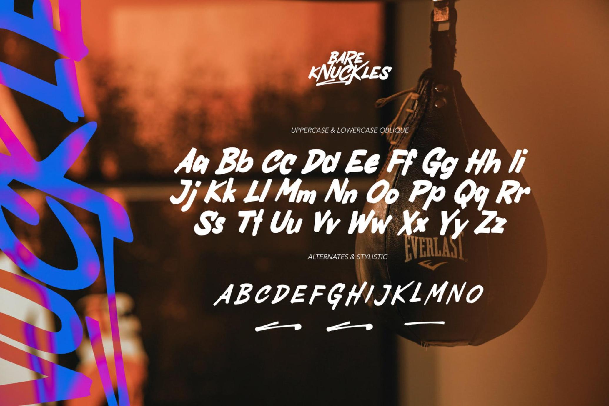 Bare Knuckles - Raw Font