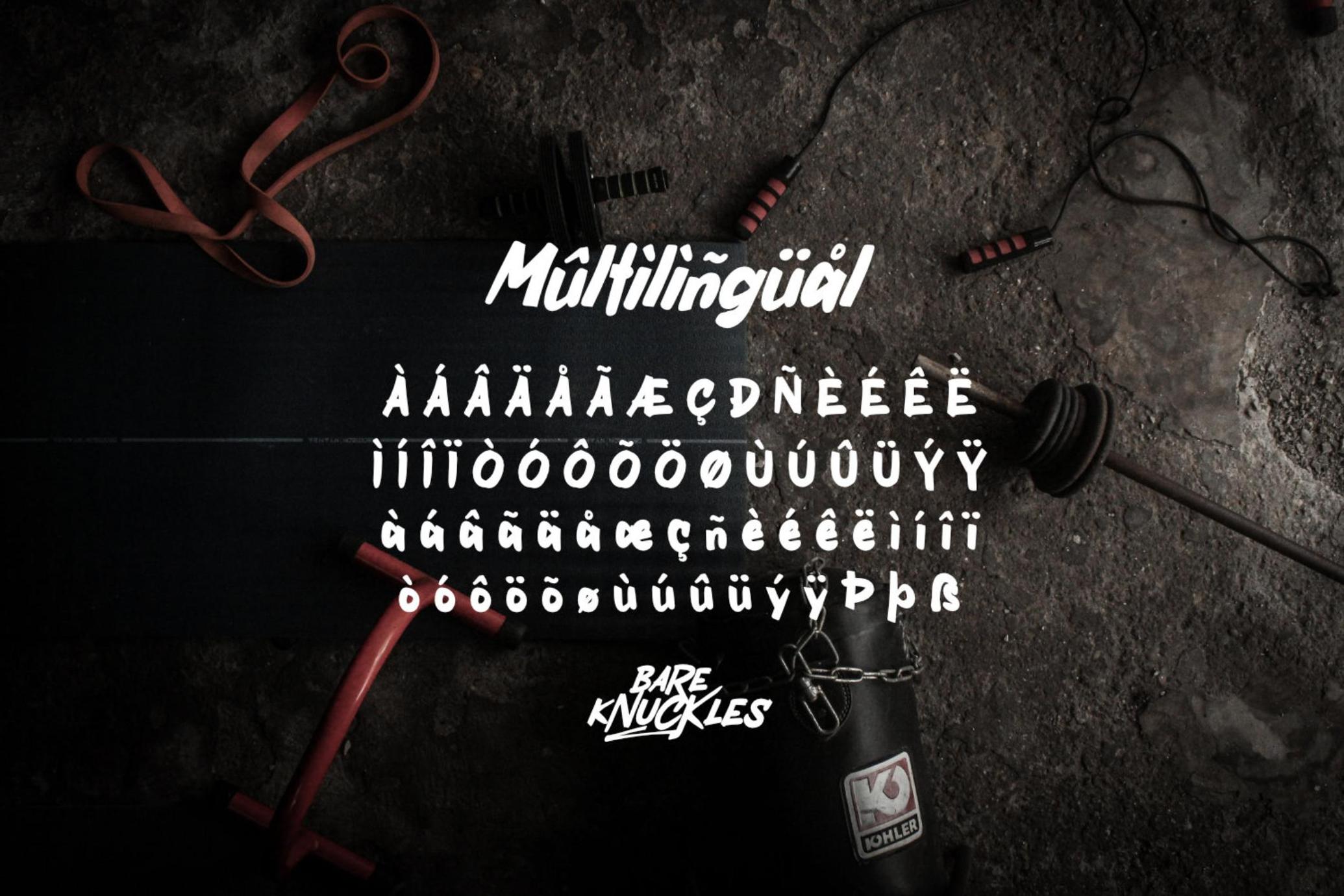 Bare Knuckles - Raw Font