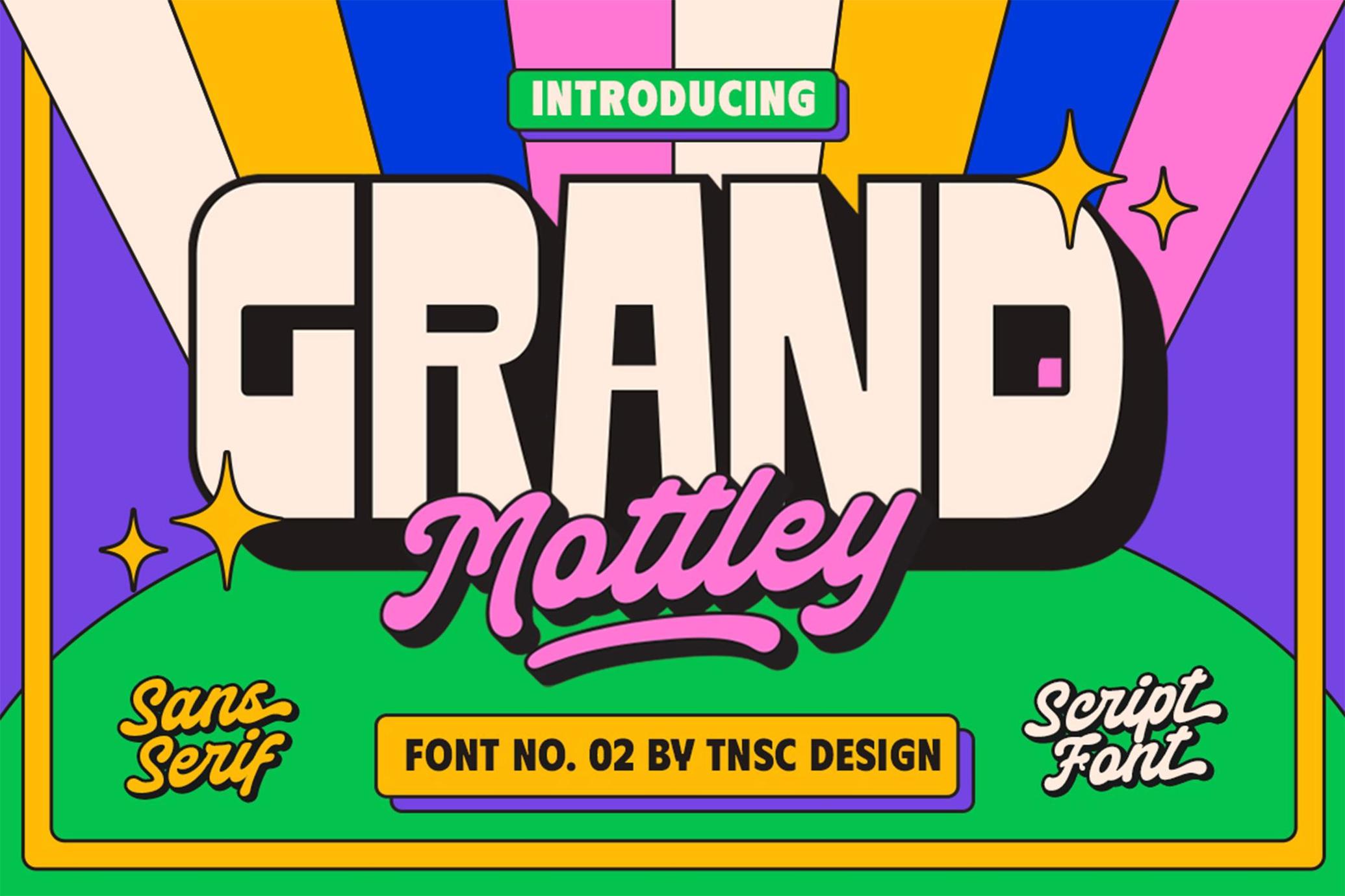 TNSC Grand Mottley - Font Duo