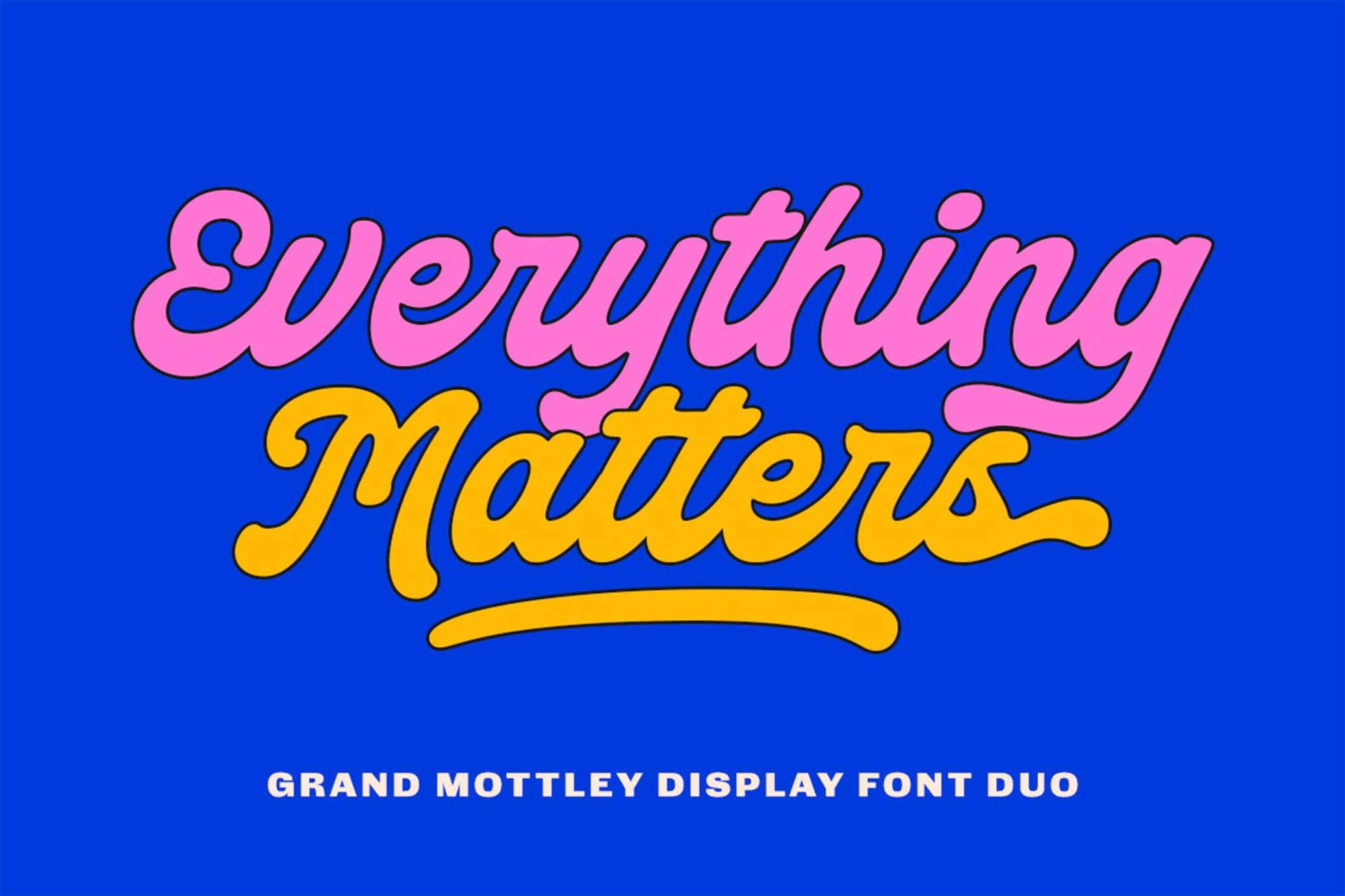 TNSC Grand Mottley - Font Duo