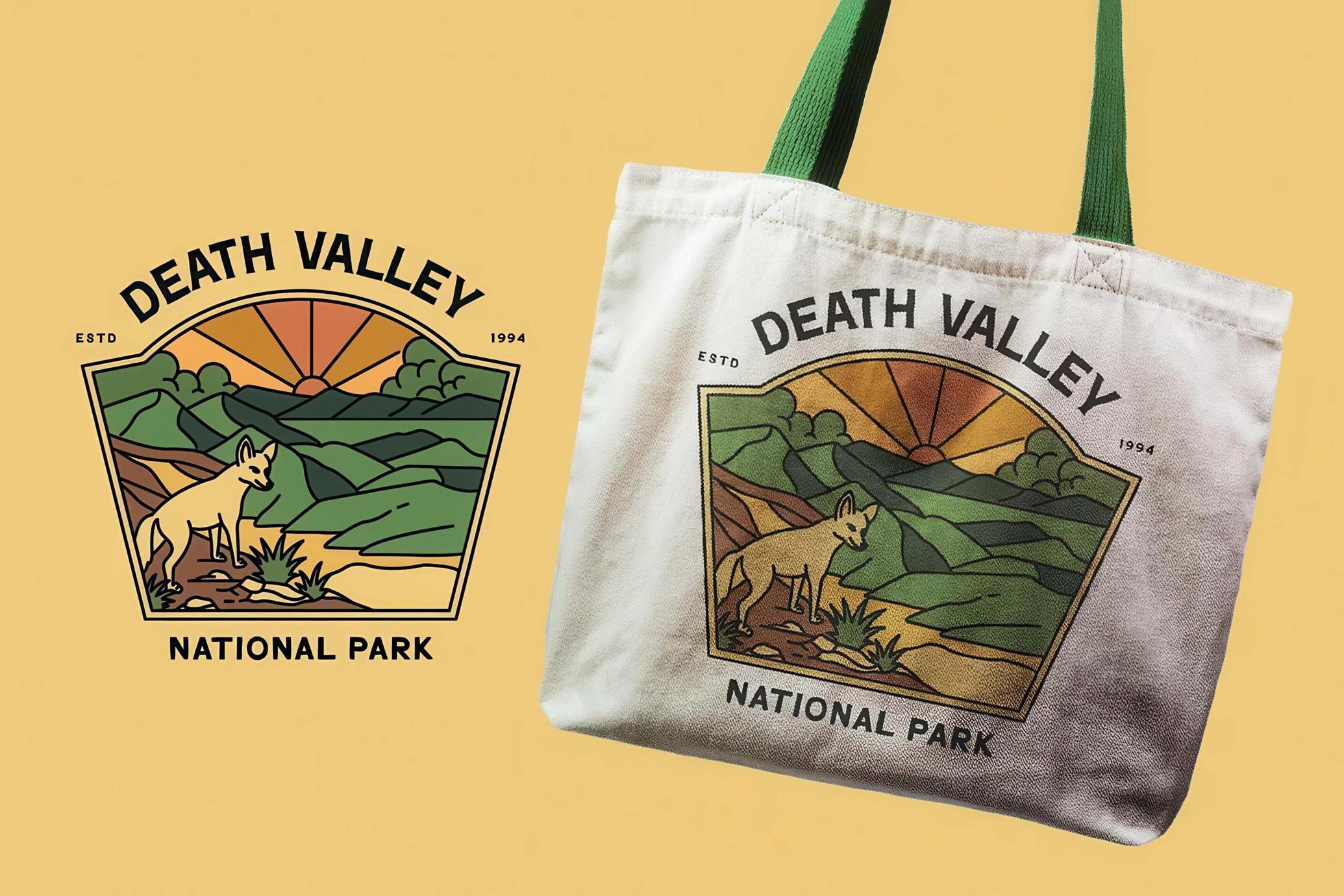 National Park Vintage Illustration