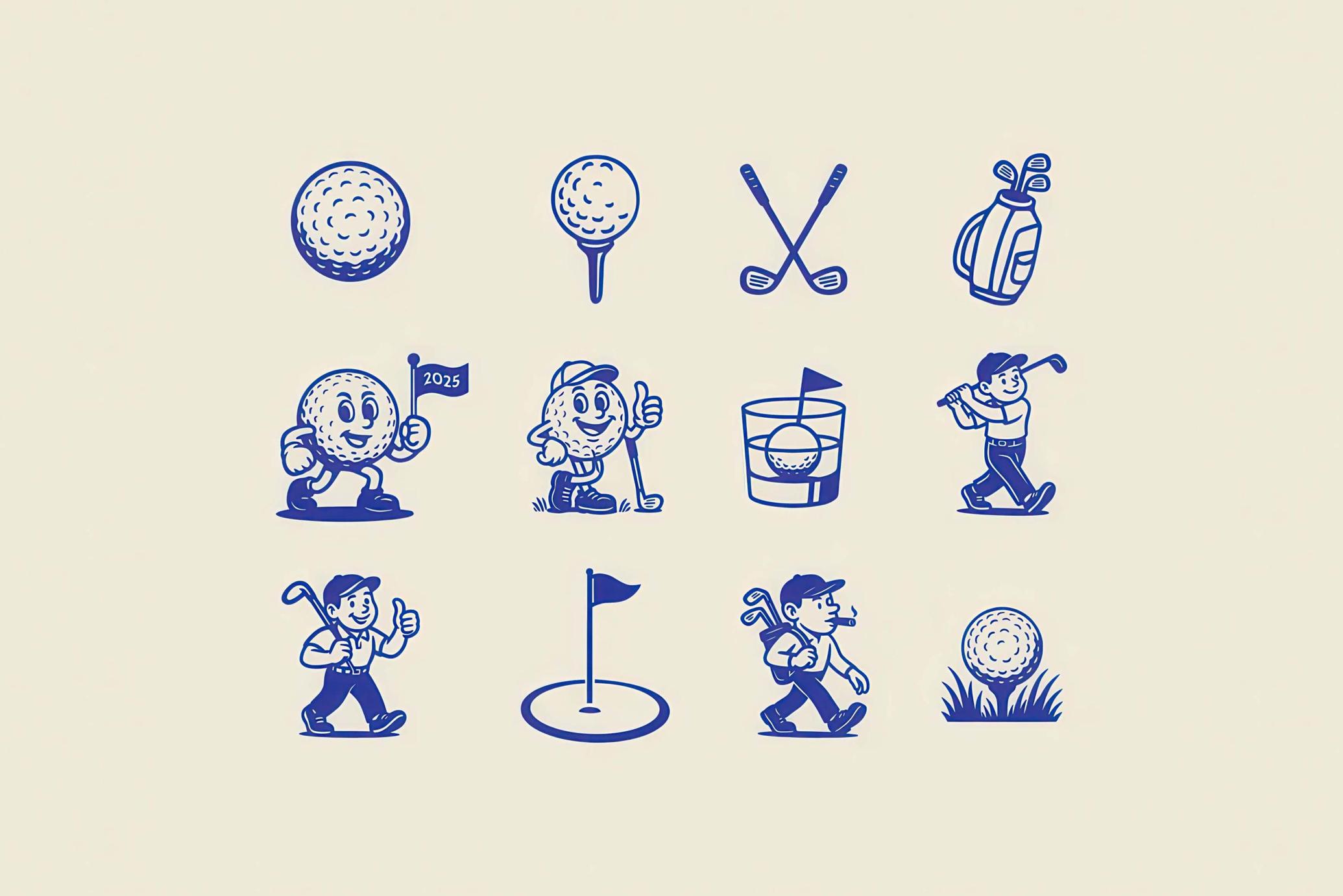 Golf Graphic Vector Collection