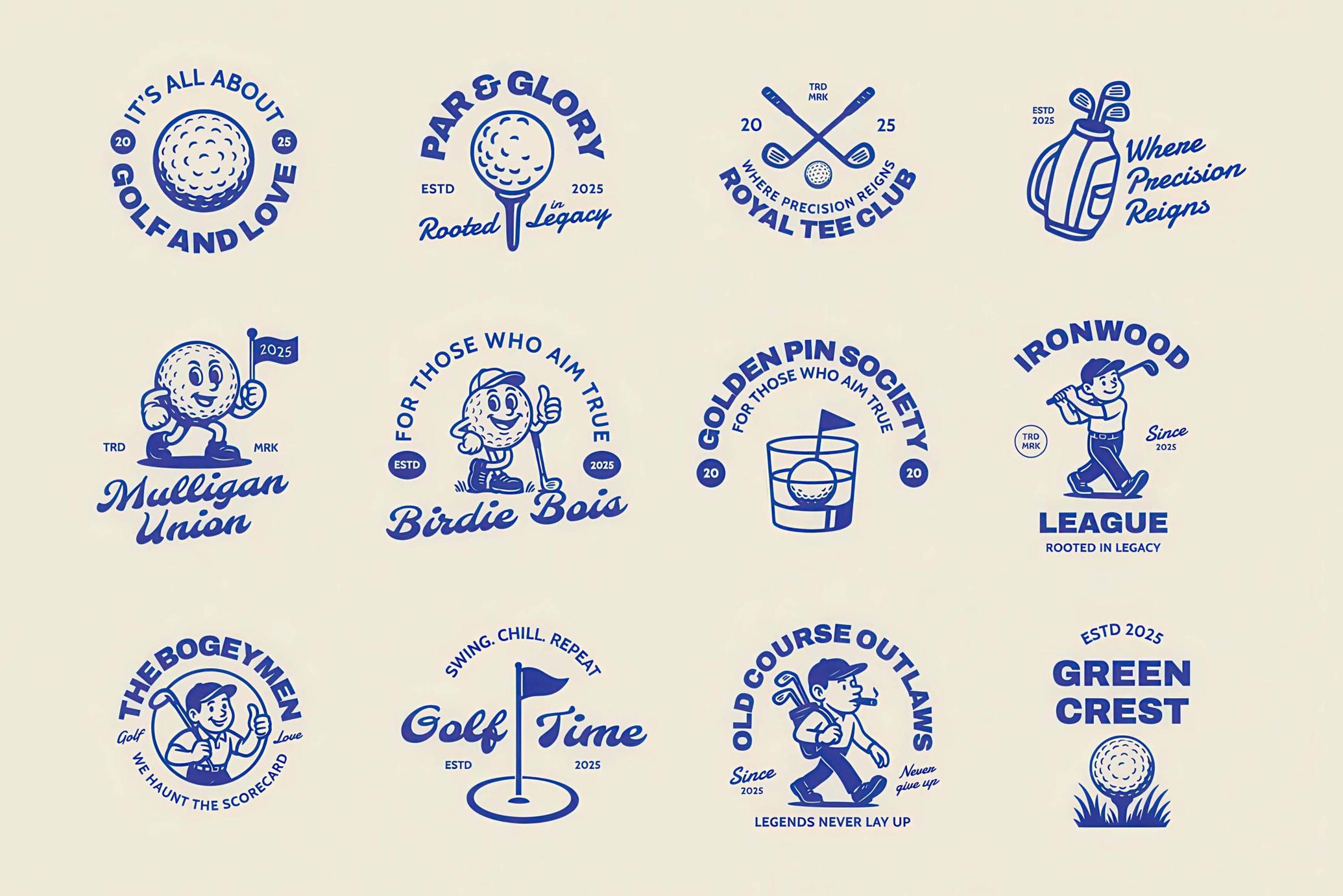 Golf Graphic Vector Collection