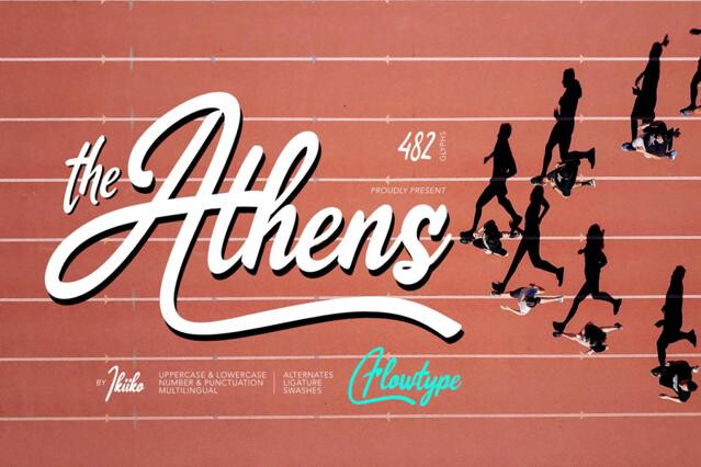 The Athens - Ribbon Font
