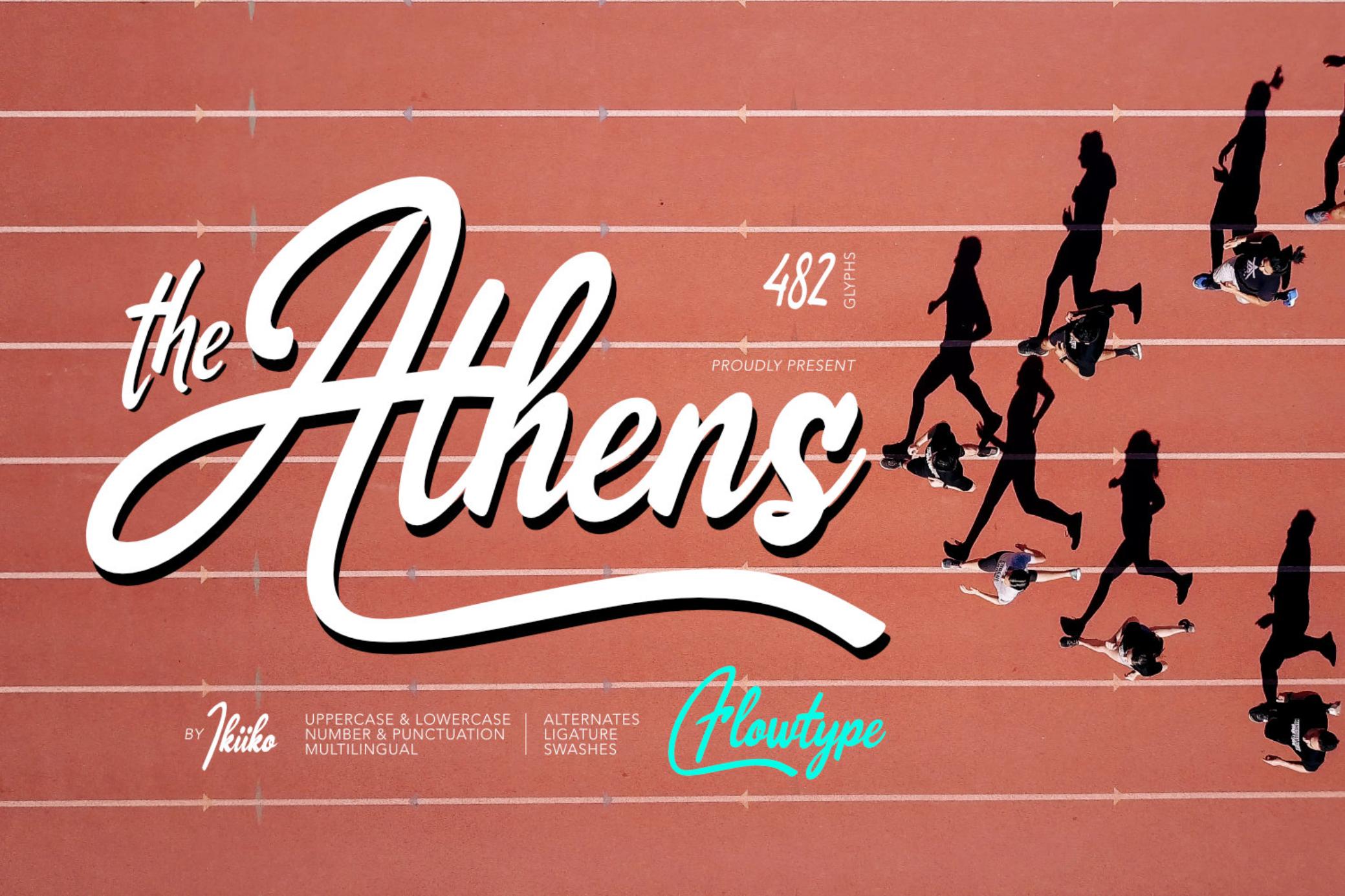 The Athens - Ribbon Font