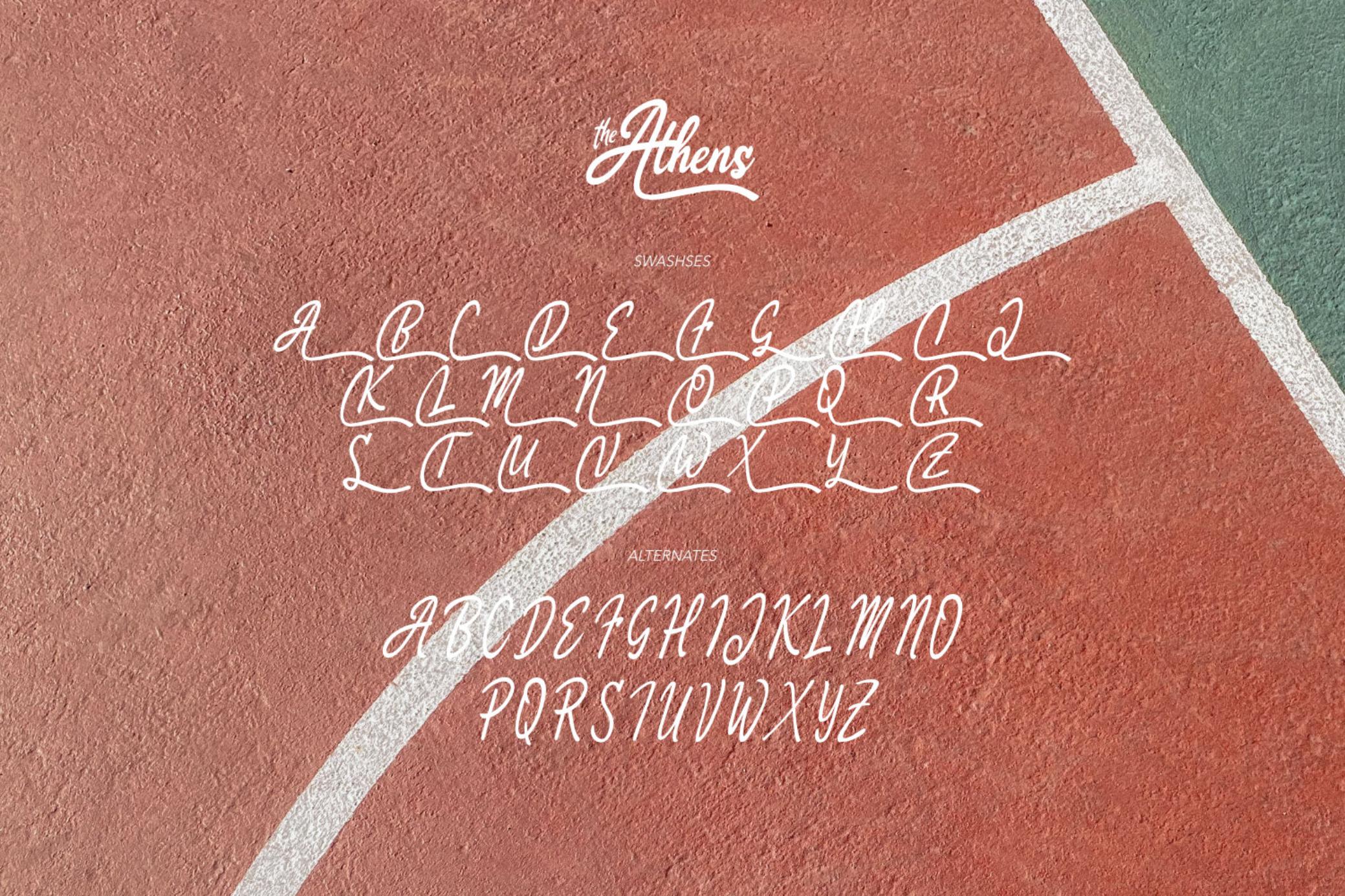 The Athens - Ribbon Font