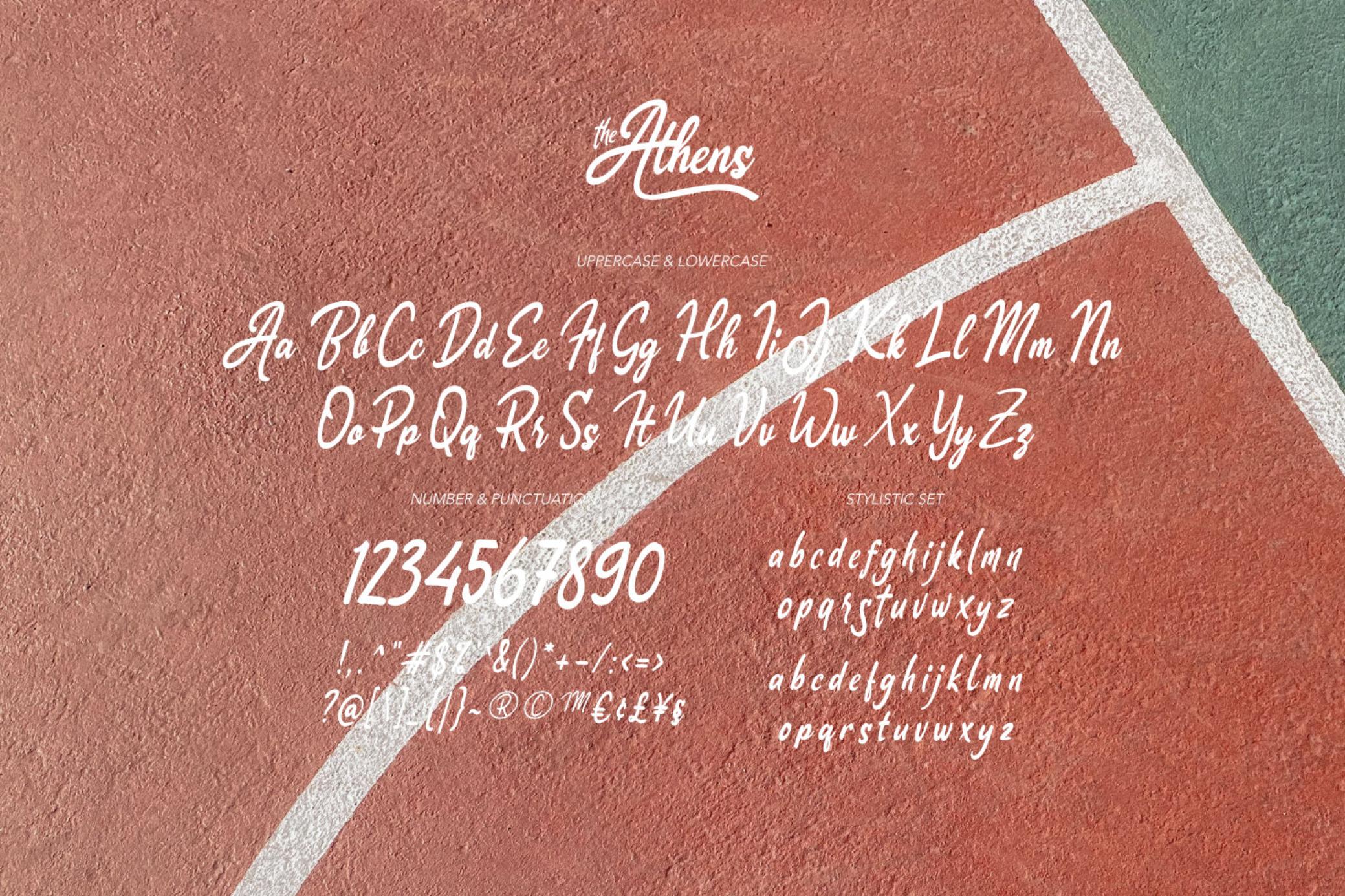 The Athens - Ribbon Font