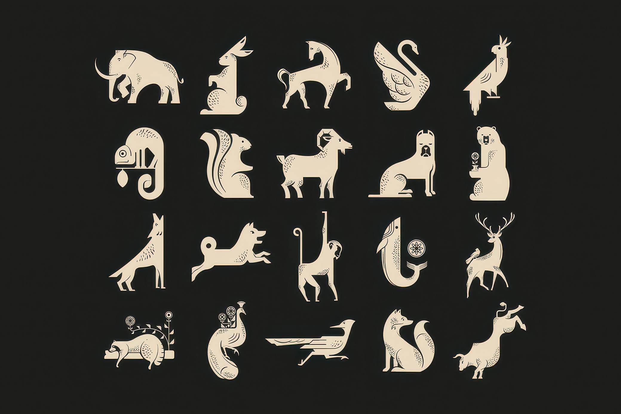 Abstract Animal Graphic