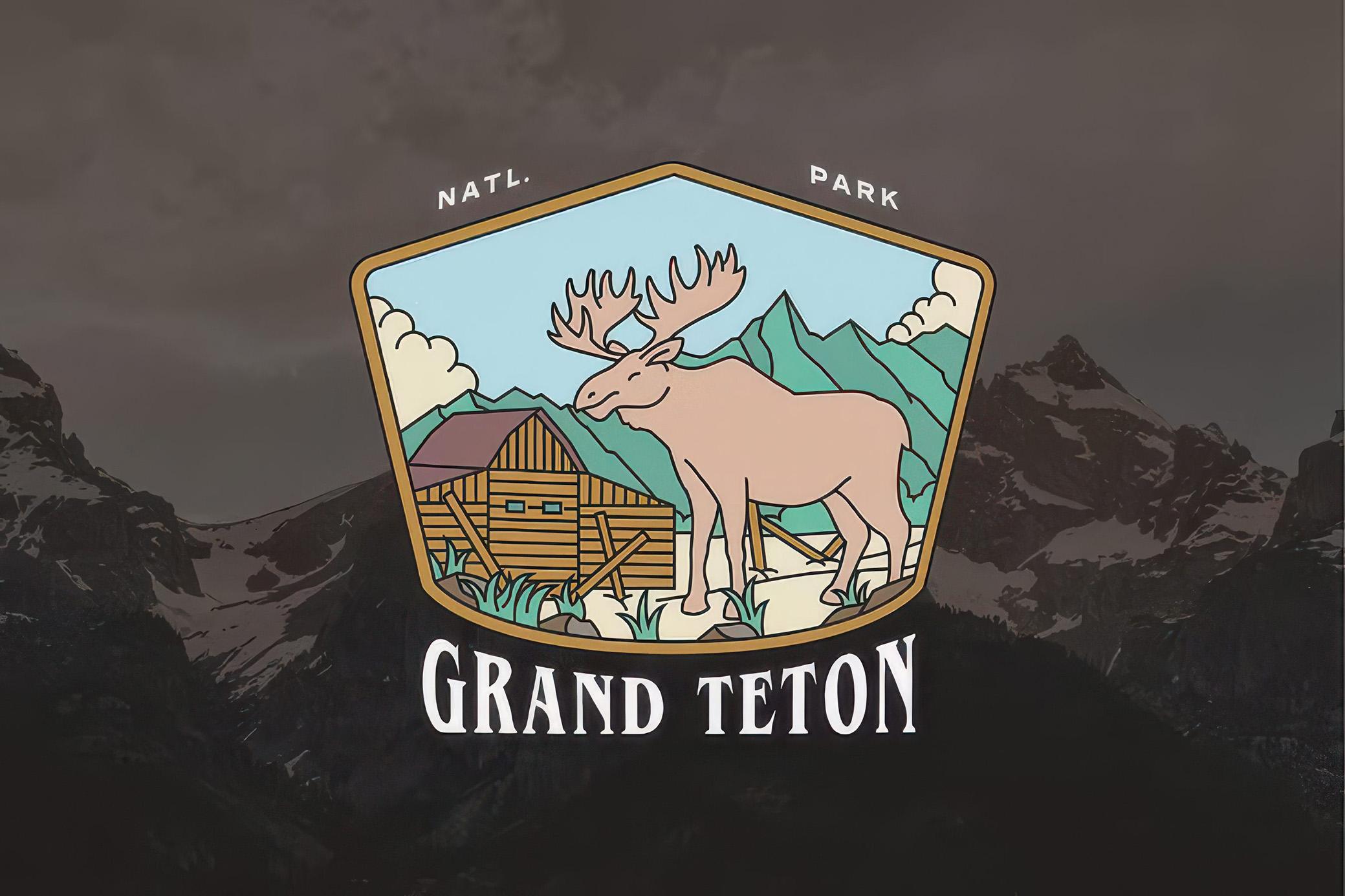 Vintage National Park Illustration