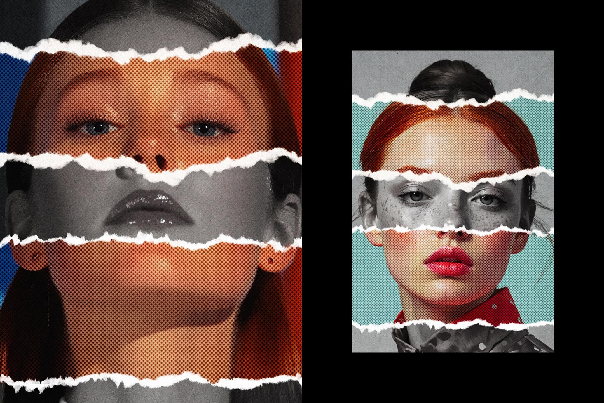 Torn Paper Photo Effect