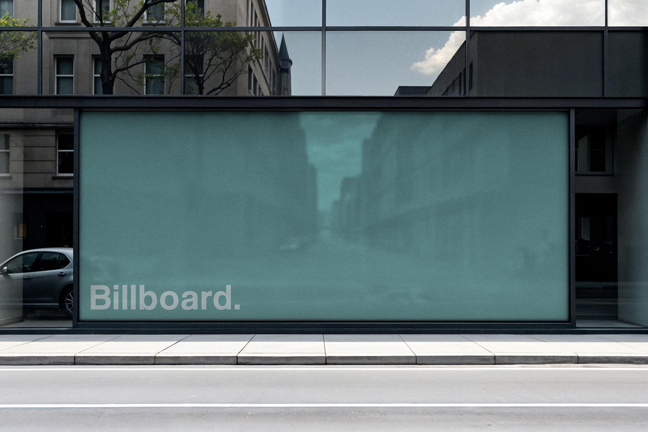 Large Shopfront Billboard Mockup