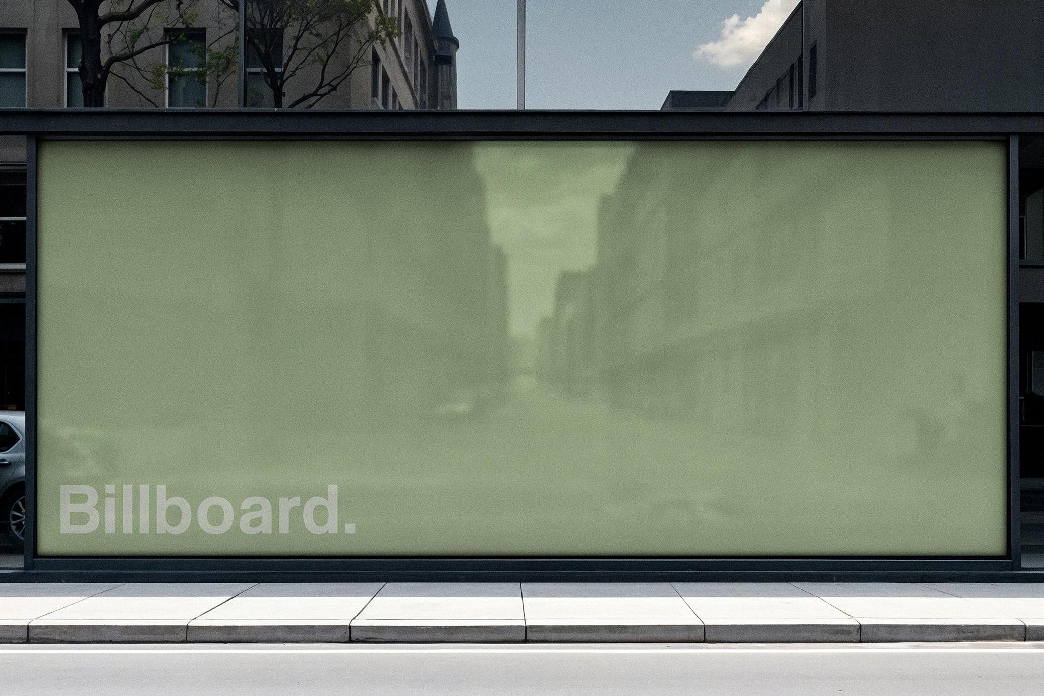 Large Shopfront Billboard Mockup